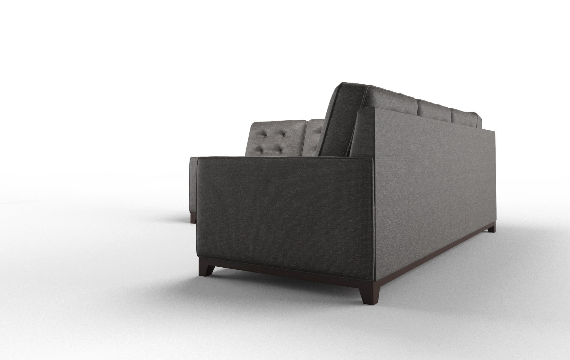 Alexandria Phoenix Chocolate Sectional espresso legs 4