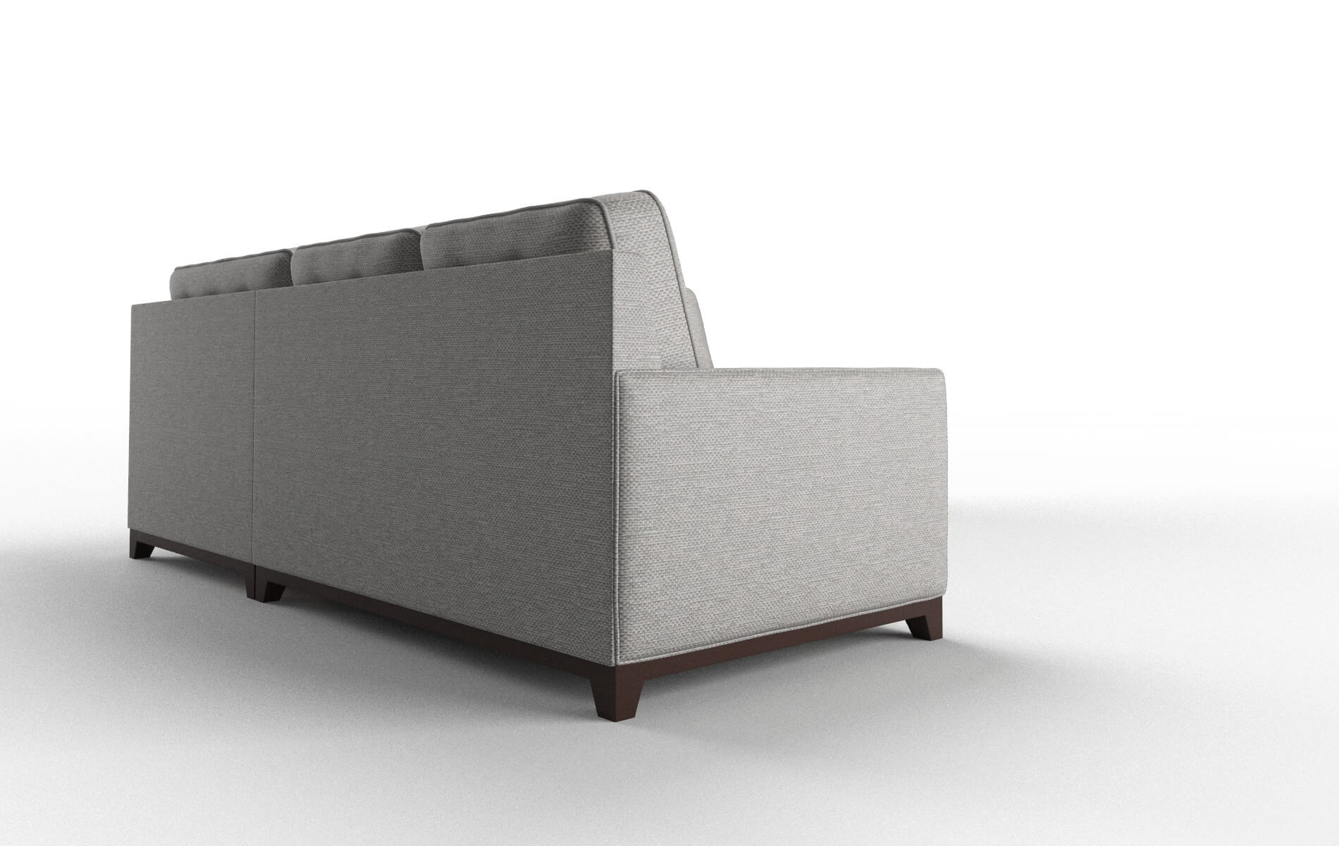 Alexandria Phoenix Smoke Sectional espresso legs 3