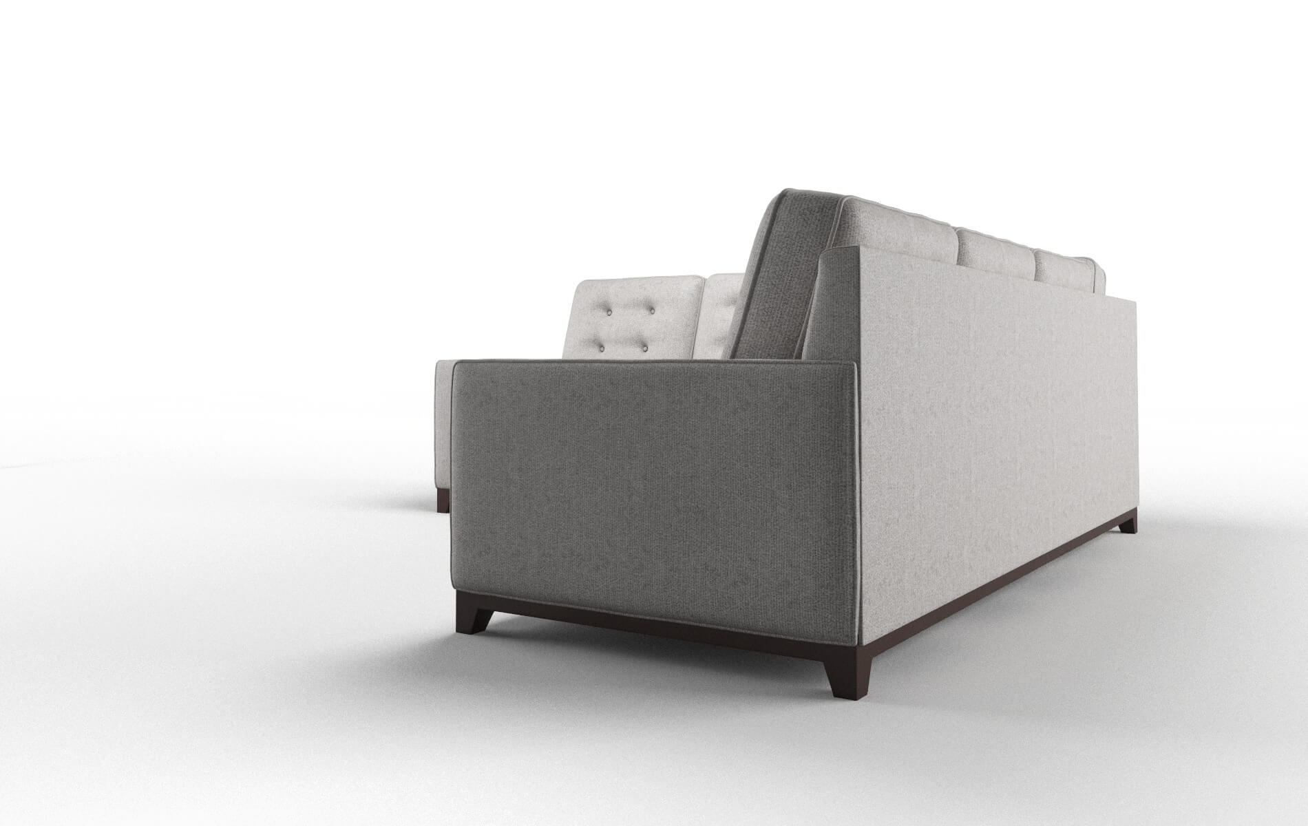 Alexandria Prime Ash Sectional espresso legs 4