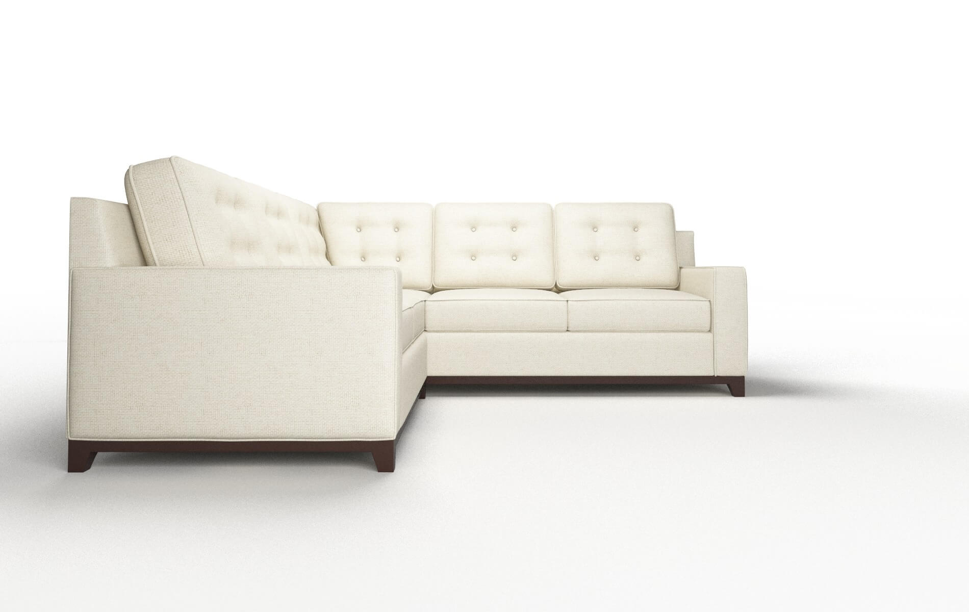 Alexandria Redondo Oyster Sectional espresso legs 2