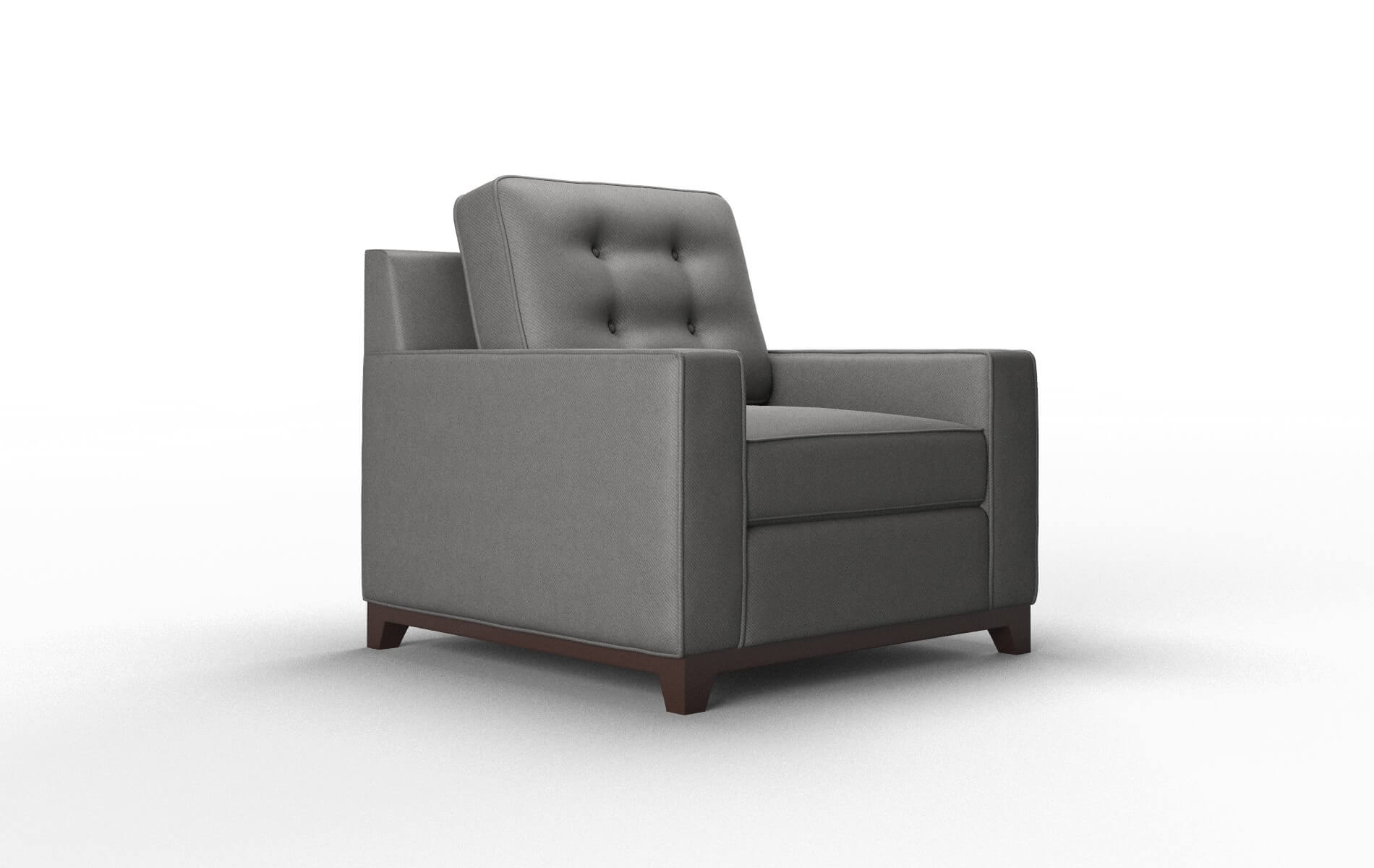 Alexandria Rocket Charcoal Chair espresso legs 2