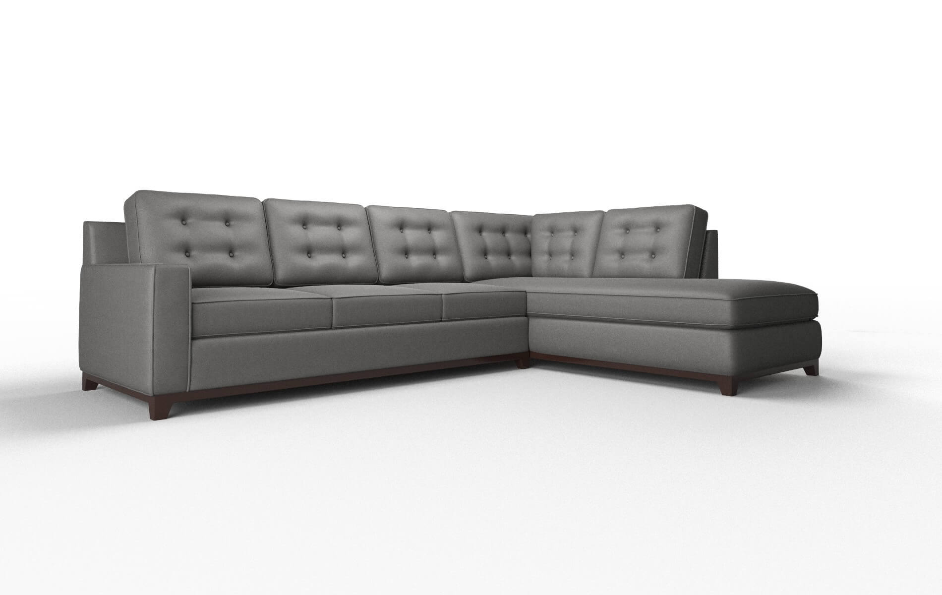 Alexandria Rocket Charcoal Panel espresso legs 2