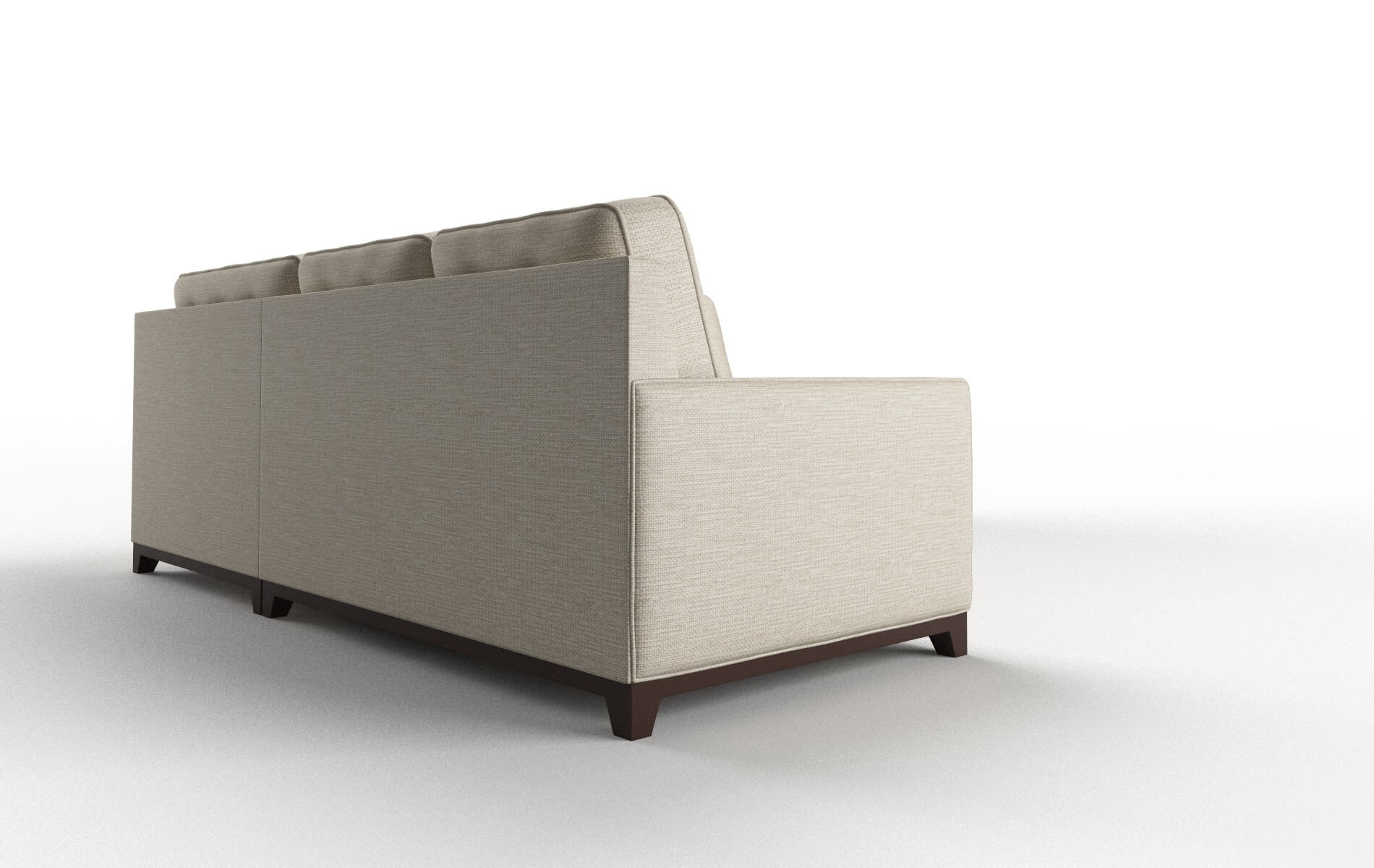 Alexandria Rocket Dove Sectional espresso legs 3