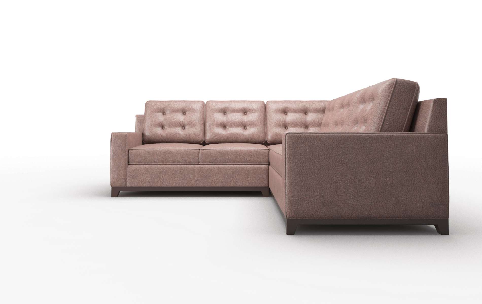 Alexandria Royale Mocha Sectional espresso legs 5