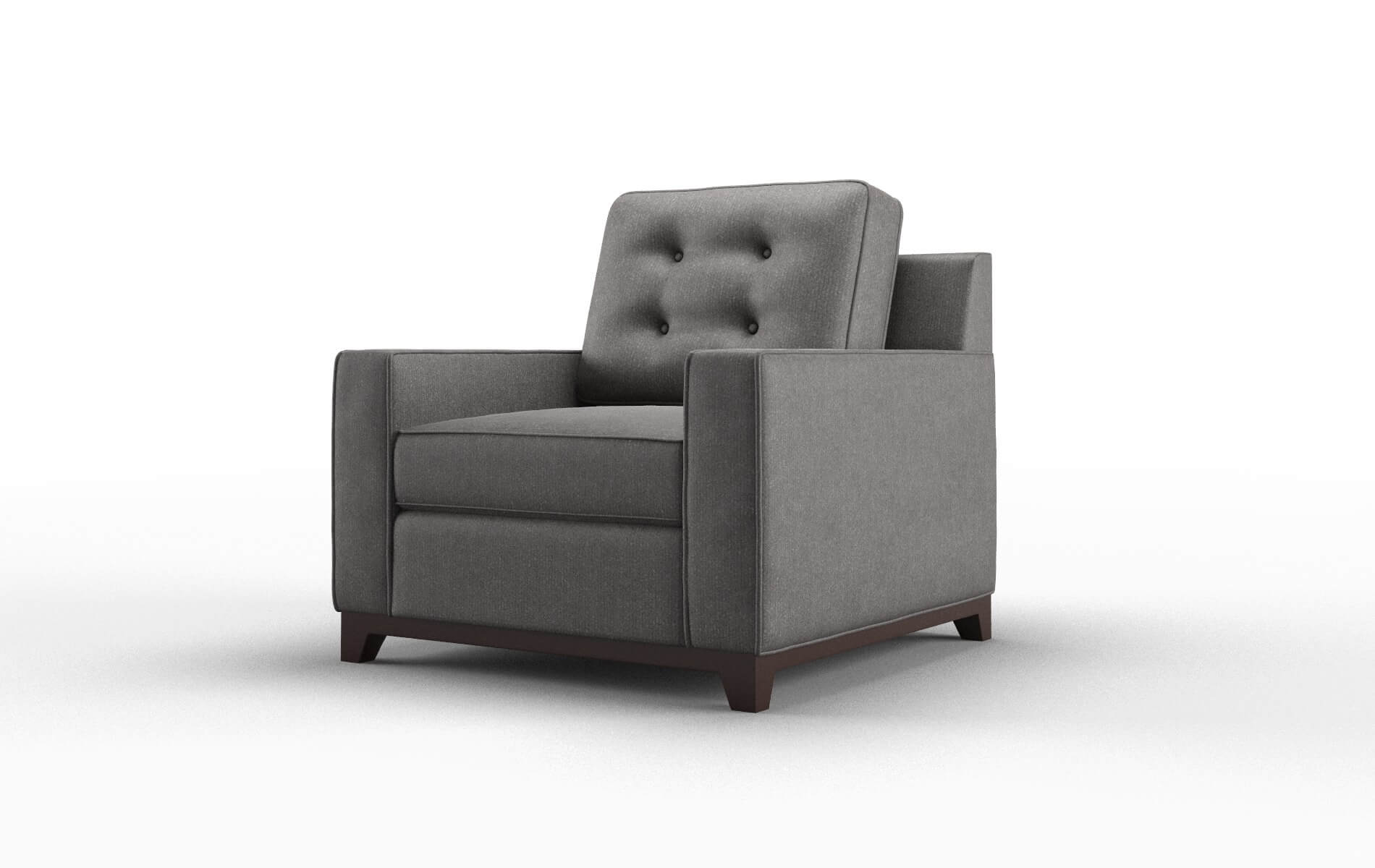 Alexandria Sasha Grey Chair espresso legs 4