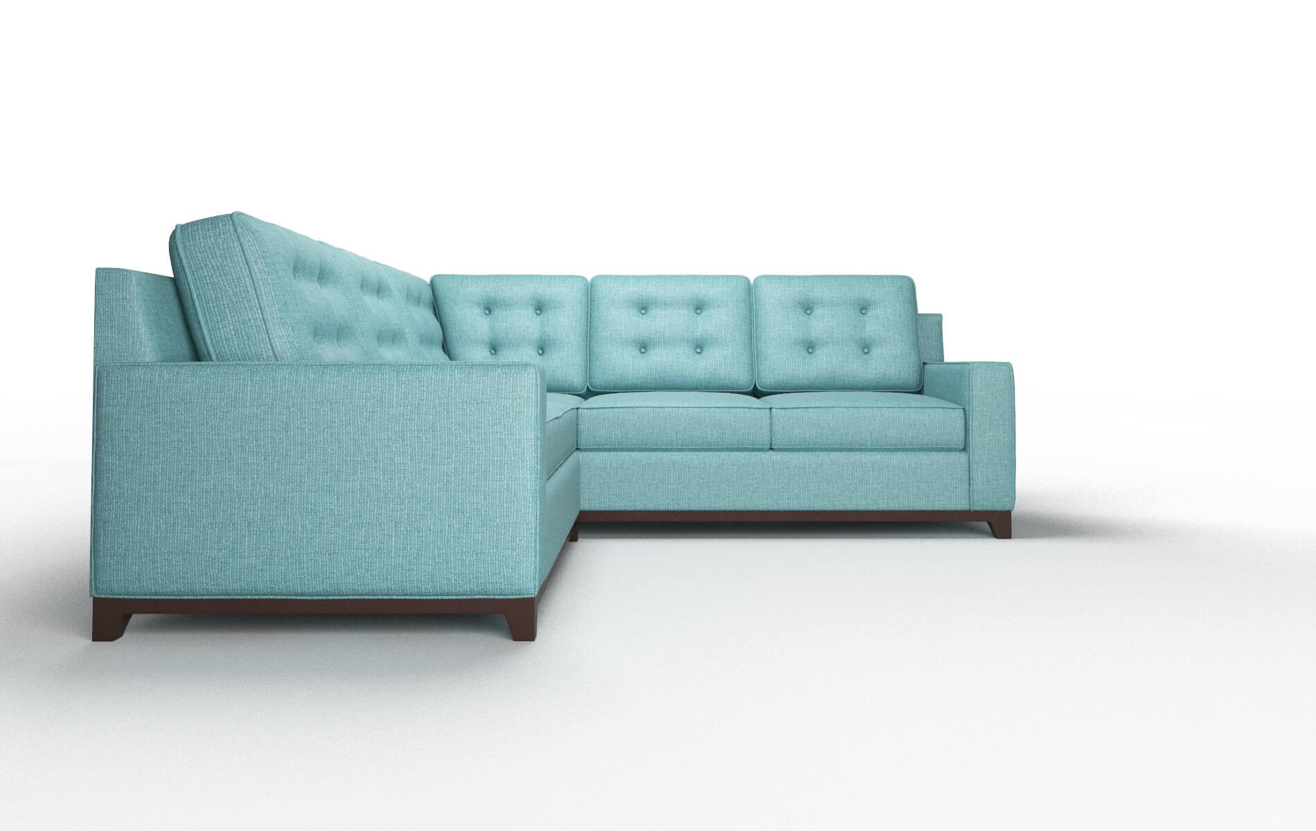 Alexandria Simplex Aquavita Sectional espresso legs 2