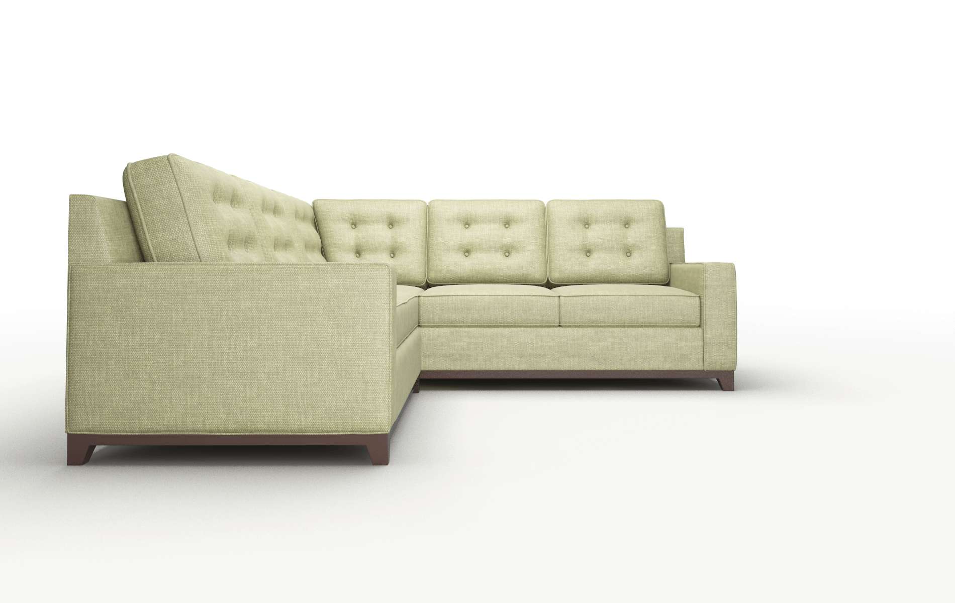 Alexandria Simplex Sour_apple Sectional espresso legs 2