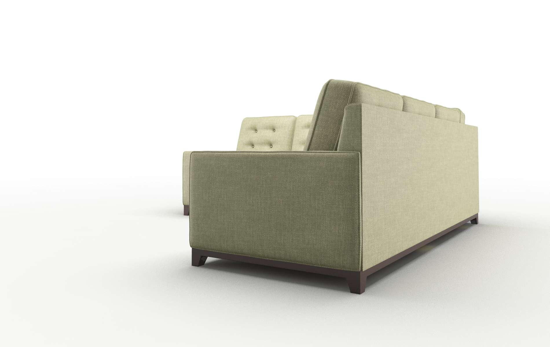 Alexandria Simplex Sour_apple Sectional espresso legs 4