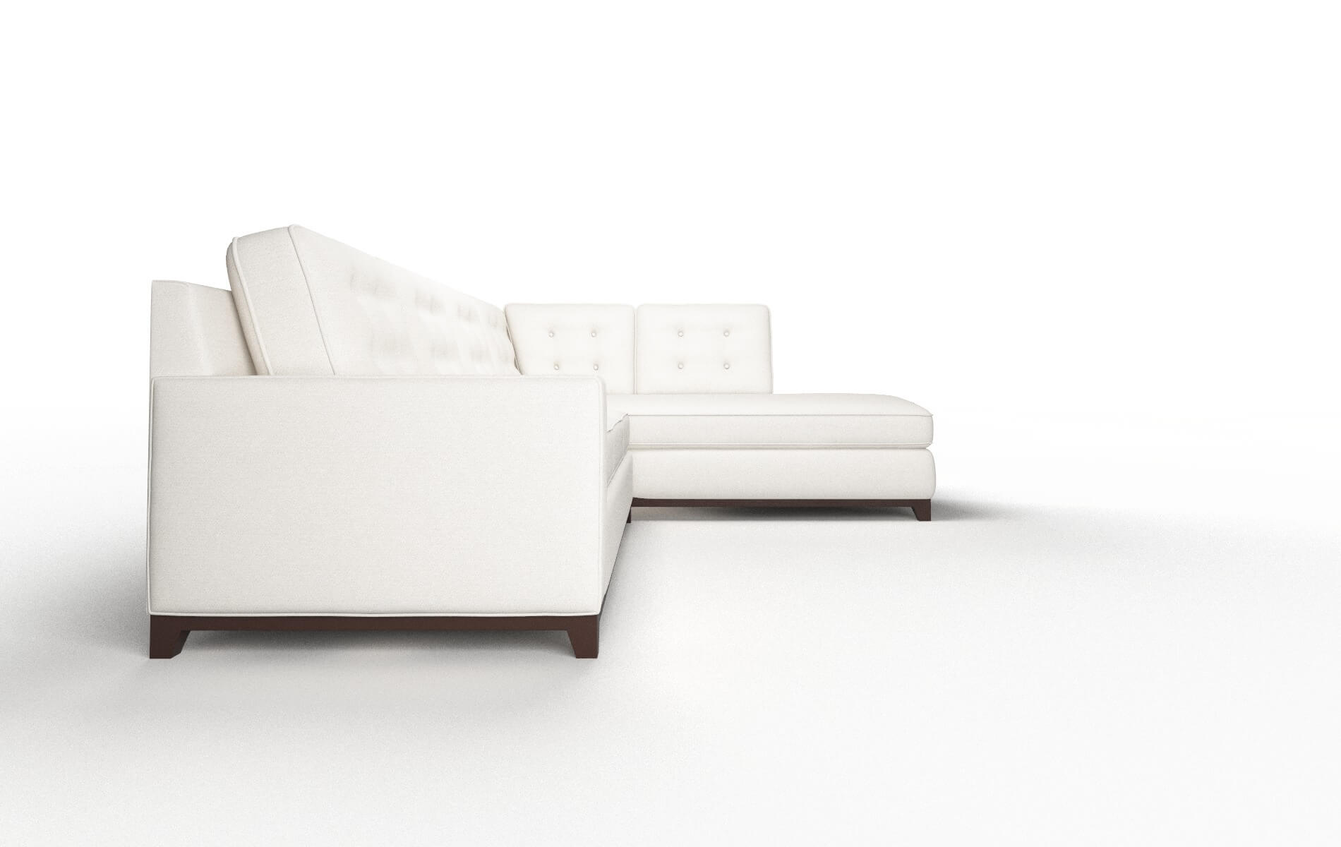 Alexandria Venice Eggshell Panel espresso legs 3