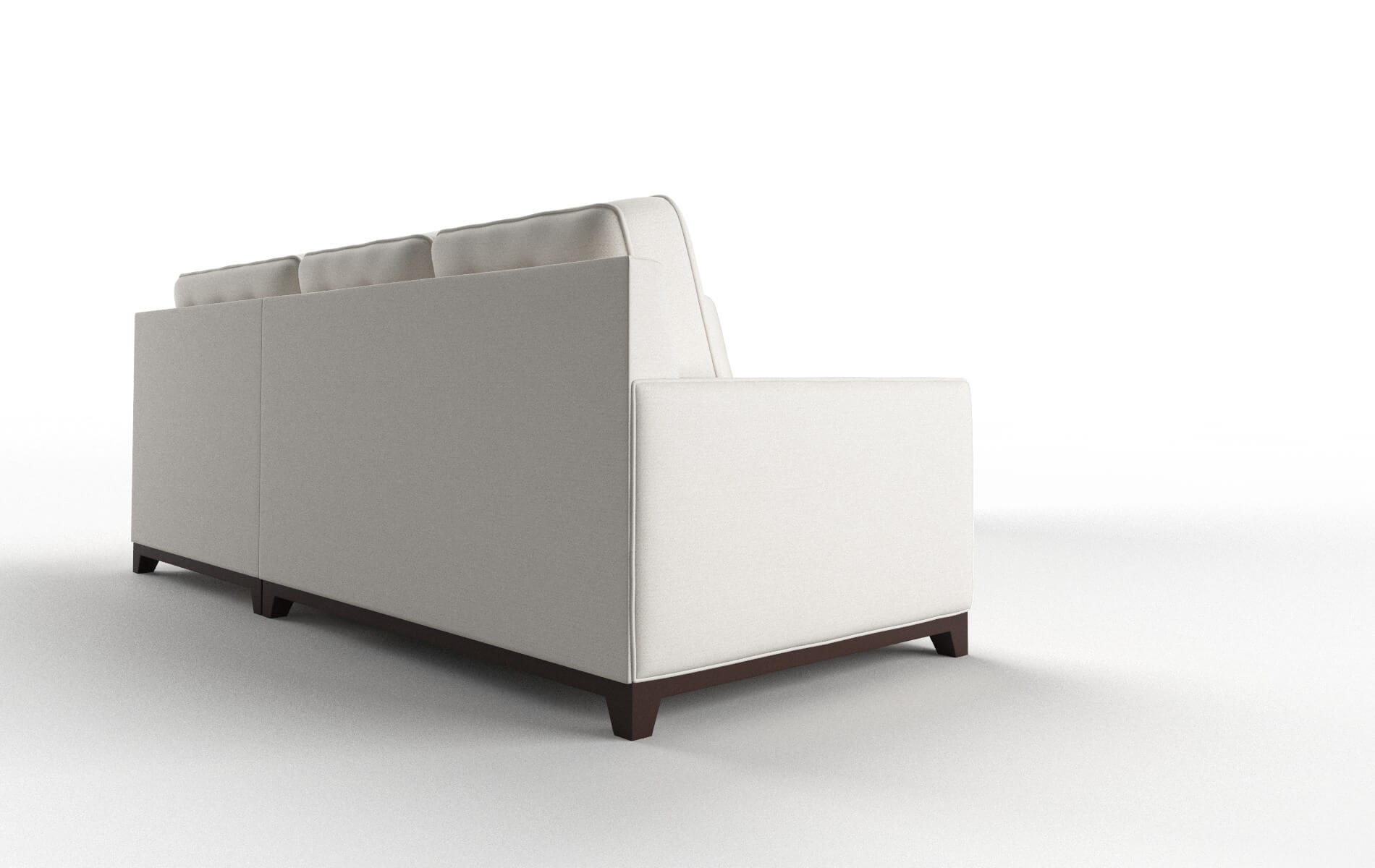 Alexandria Venice Eggshell Sectional espresso legs 3