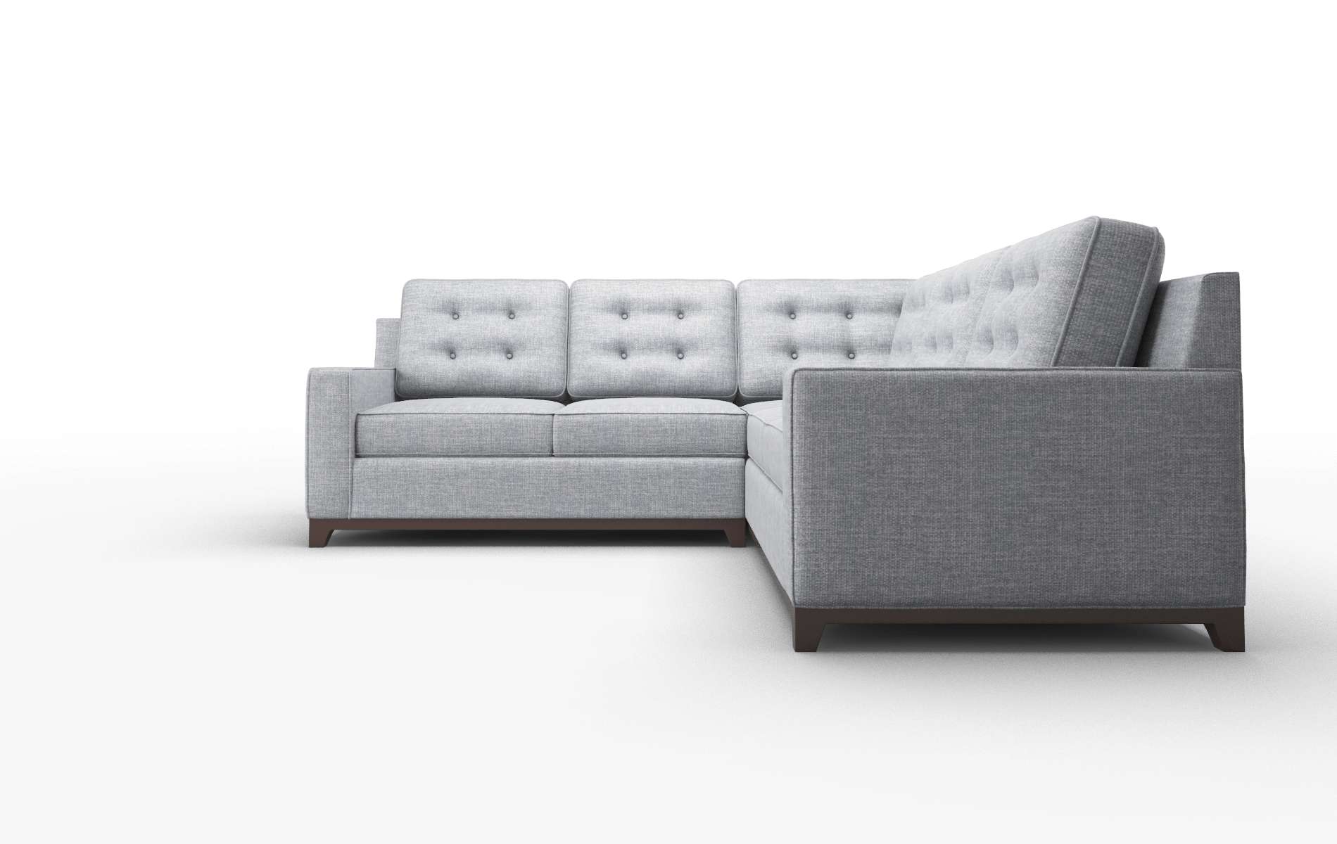 Alexandria Venus Mist Sectional espresso legs 5