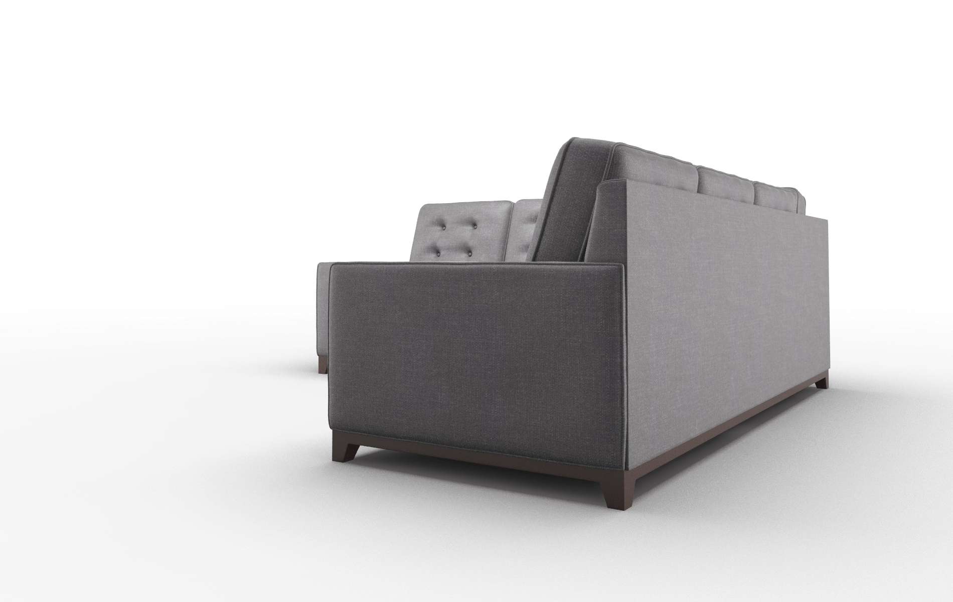 Alexandria Venus Onyx Sectional espresso legs 4