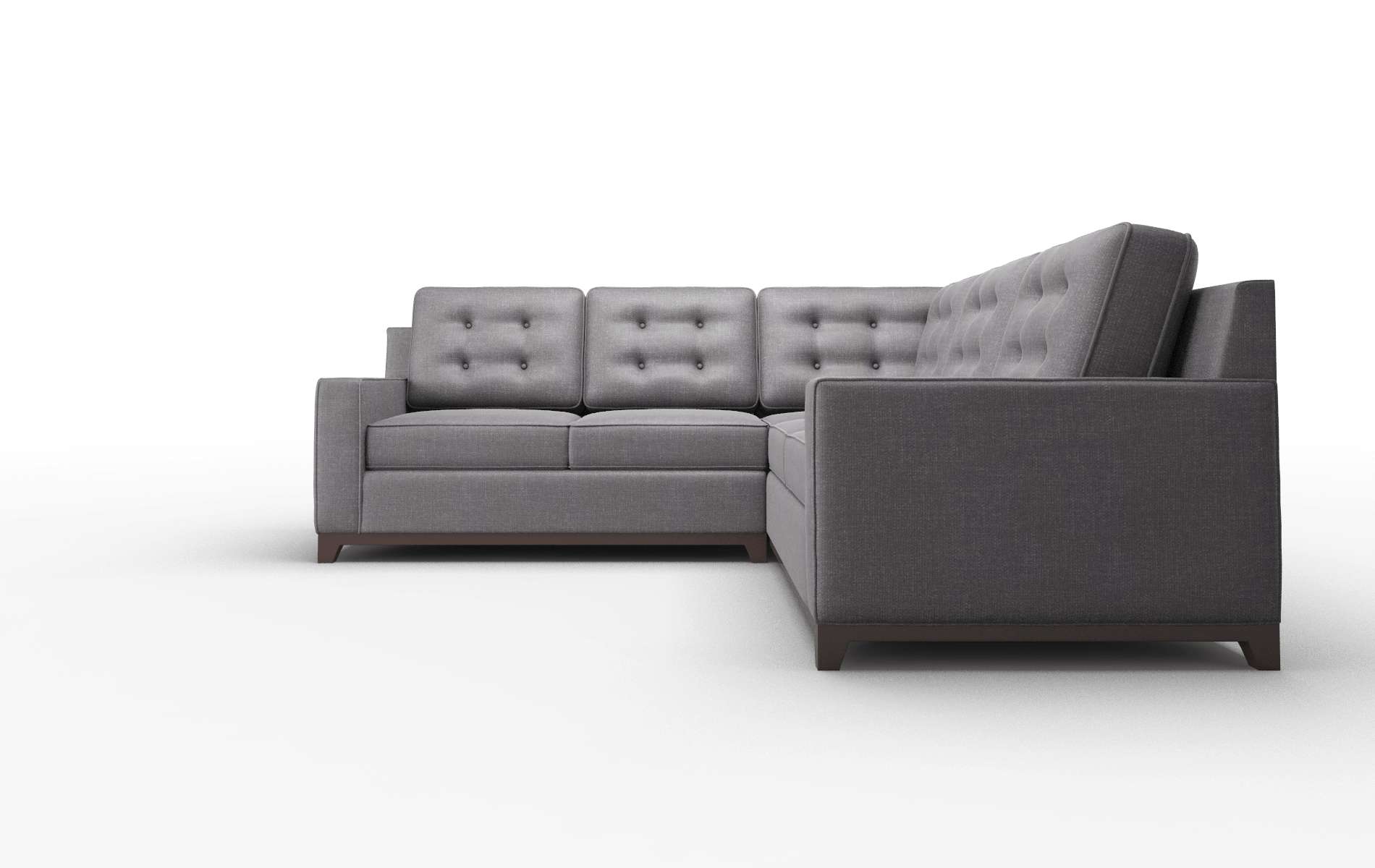 Alexandria Venus Onyx Sectional espresso legs 5