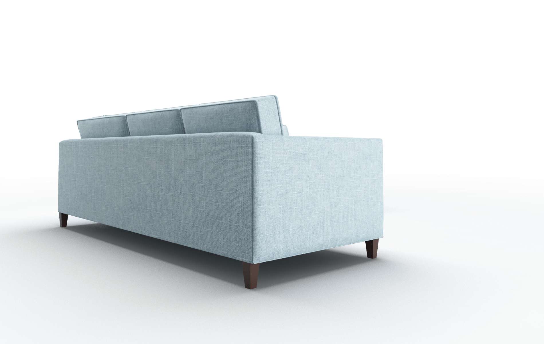 Alps Atlas Turquoise Sectional espresso legs 3