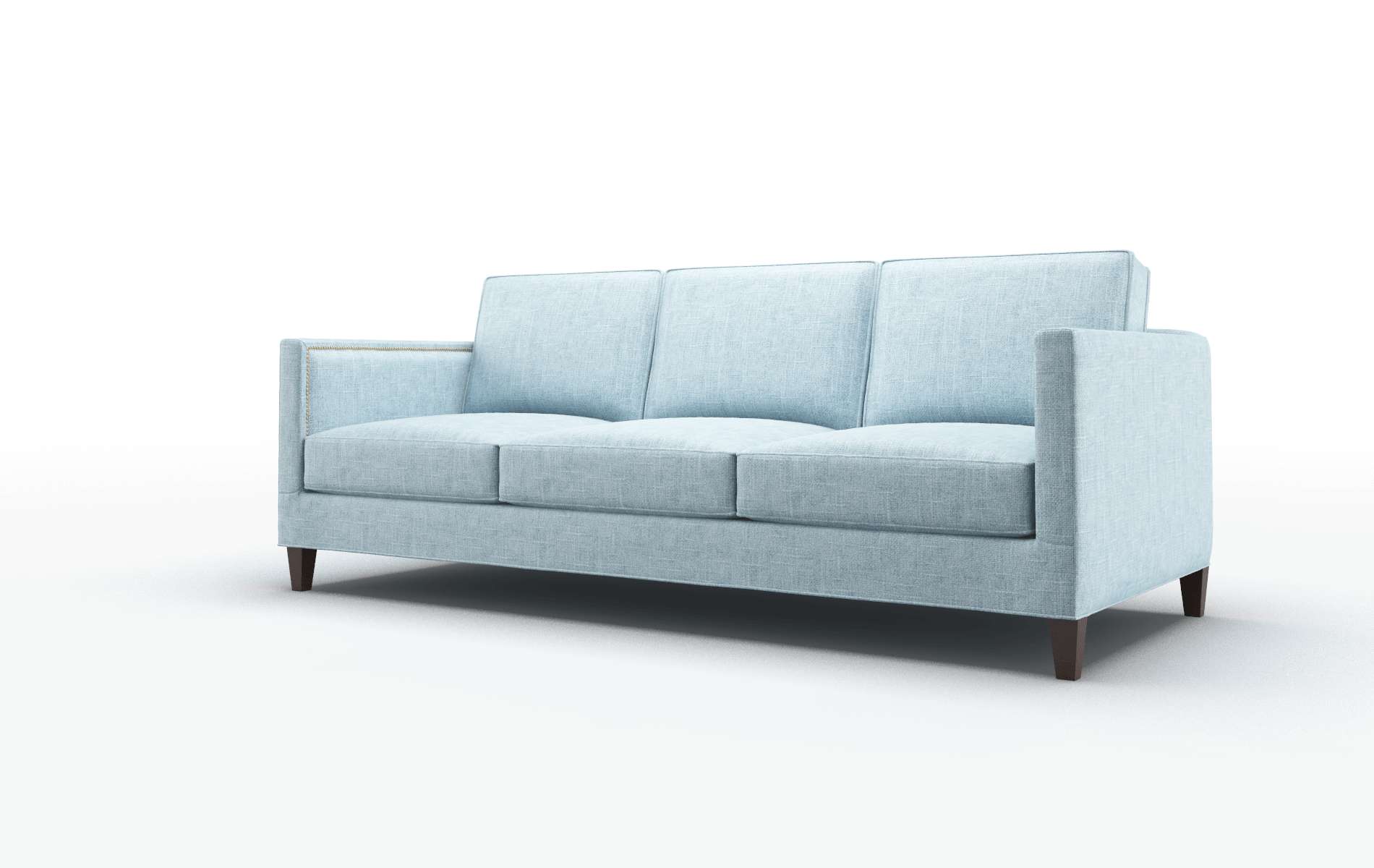 Alps Atlas Turquoise Sofa espresso legs 4