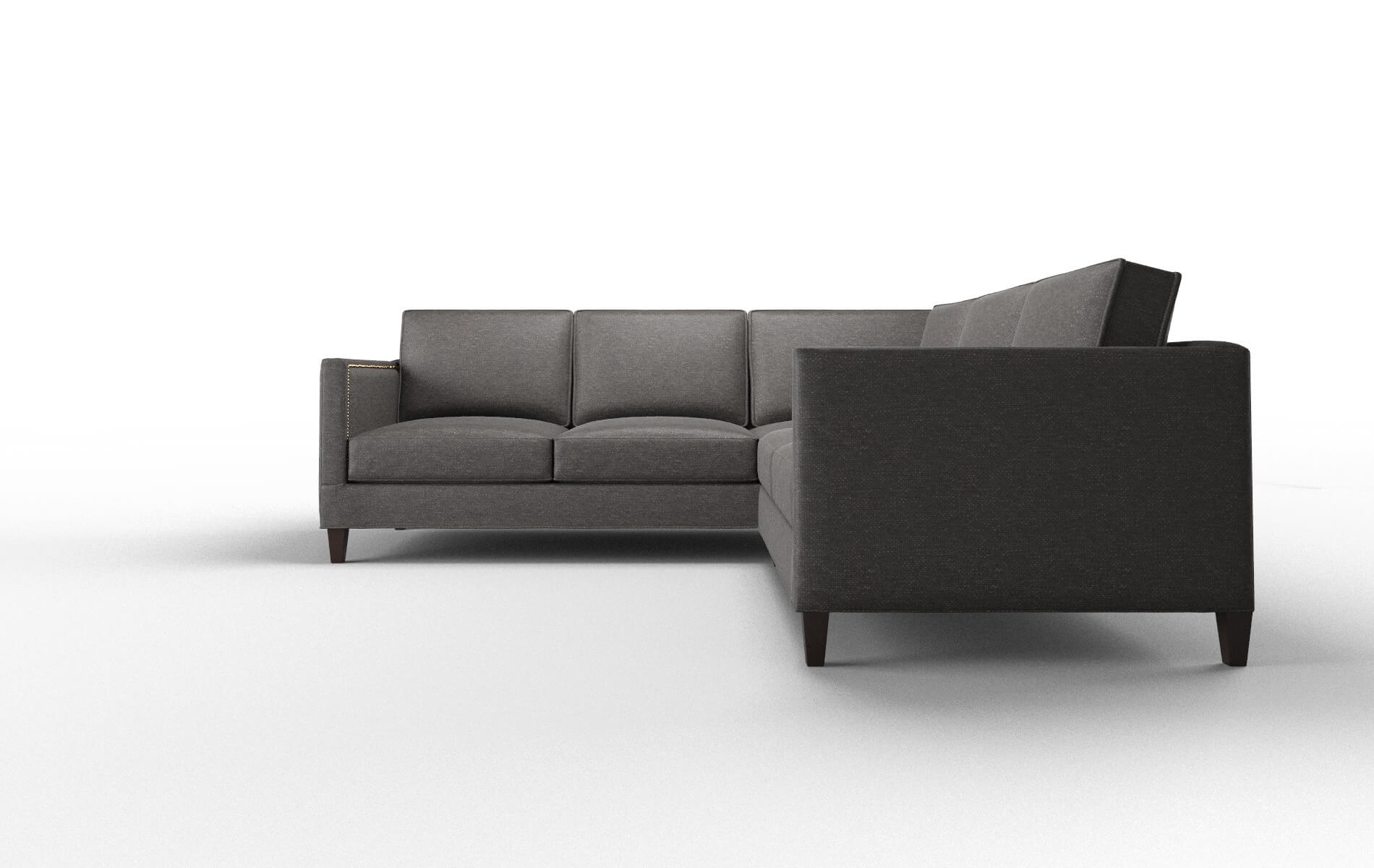 Alps Avenger Denim Sectional espresso legs 5