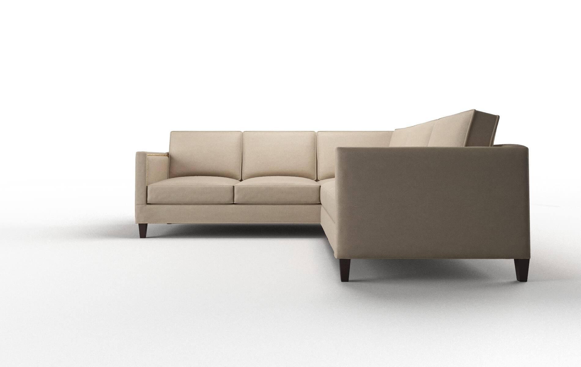 Alps Avenger Driftwood Sectional espresso legs 5