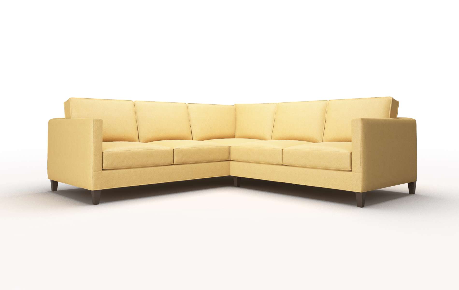 Alps Bella Amber Sectional espresso legs 1
