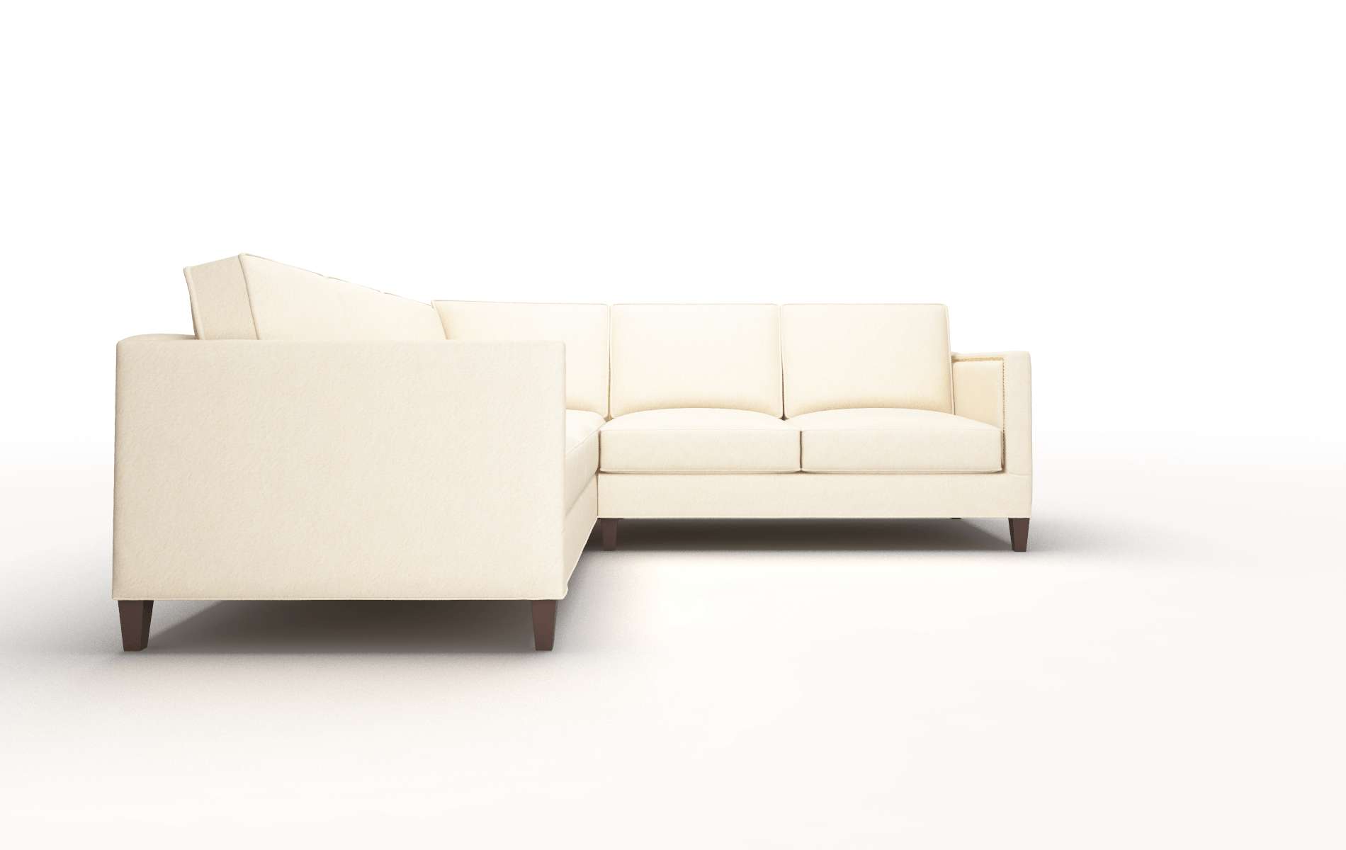 Alps Bella Buckwheat Sectional espresso legs 2