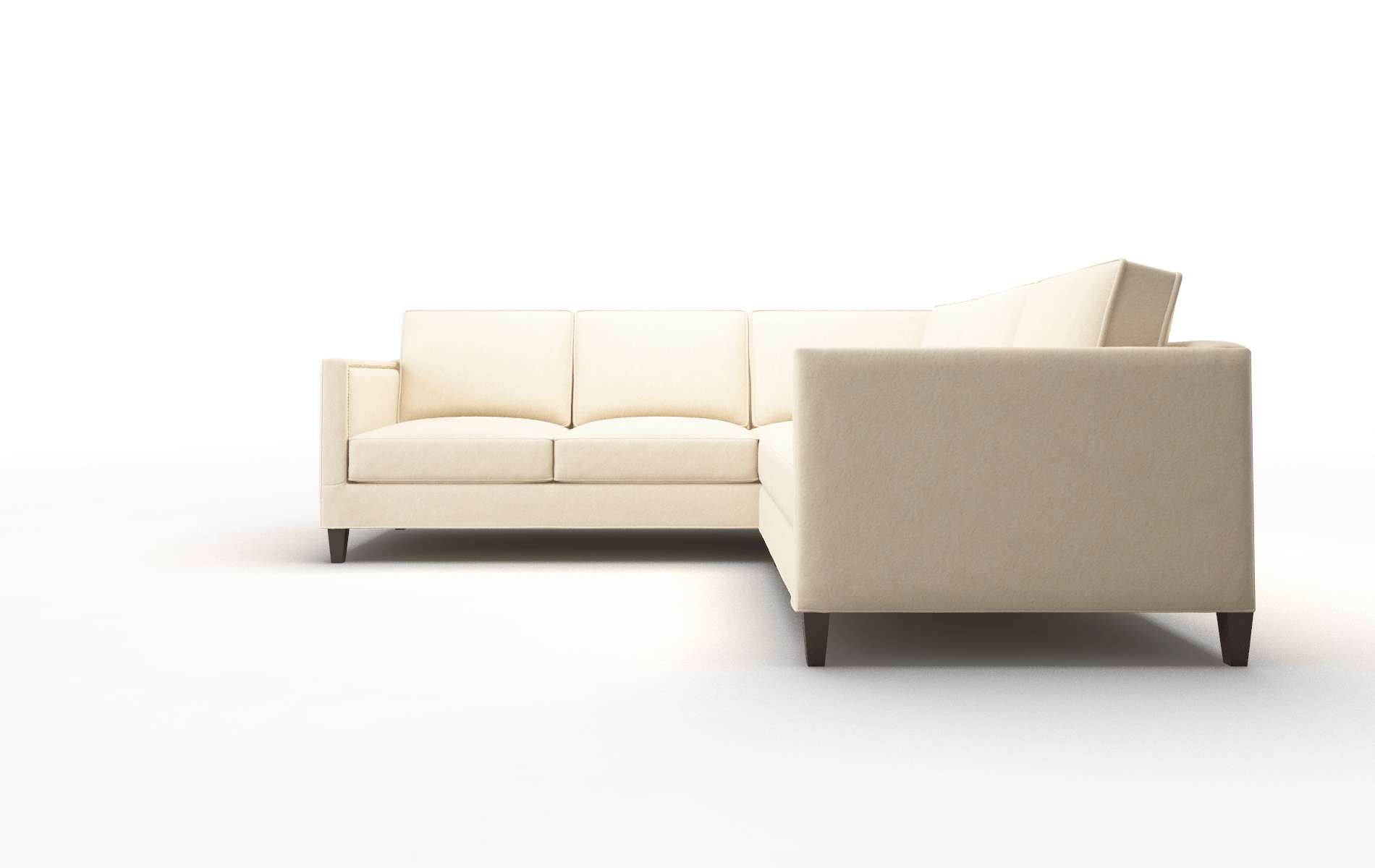 Alps Bella Buckwheat Sectional espresso legs 5