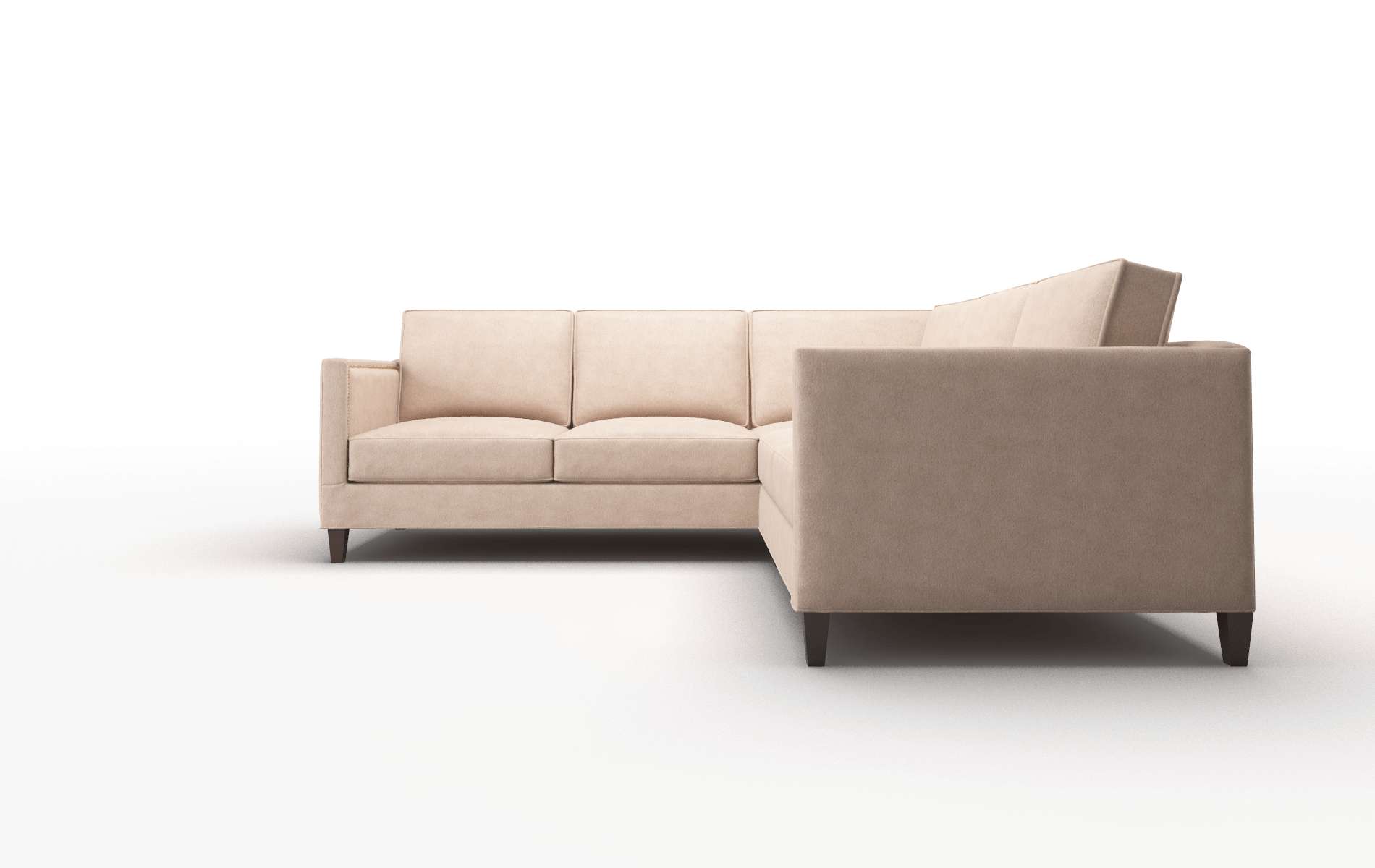 Alps Bella Cocoa Sectional espresso legs 5