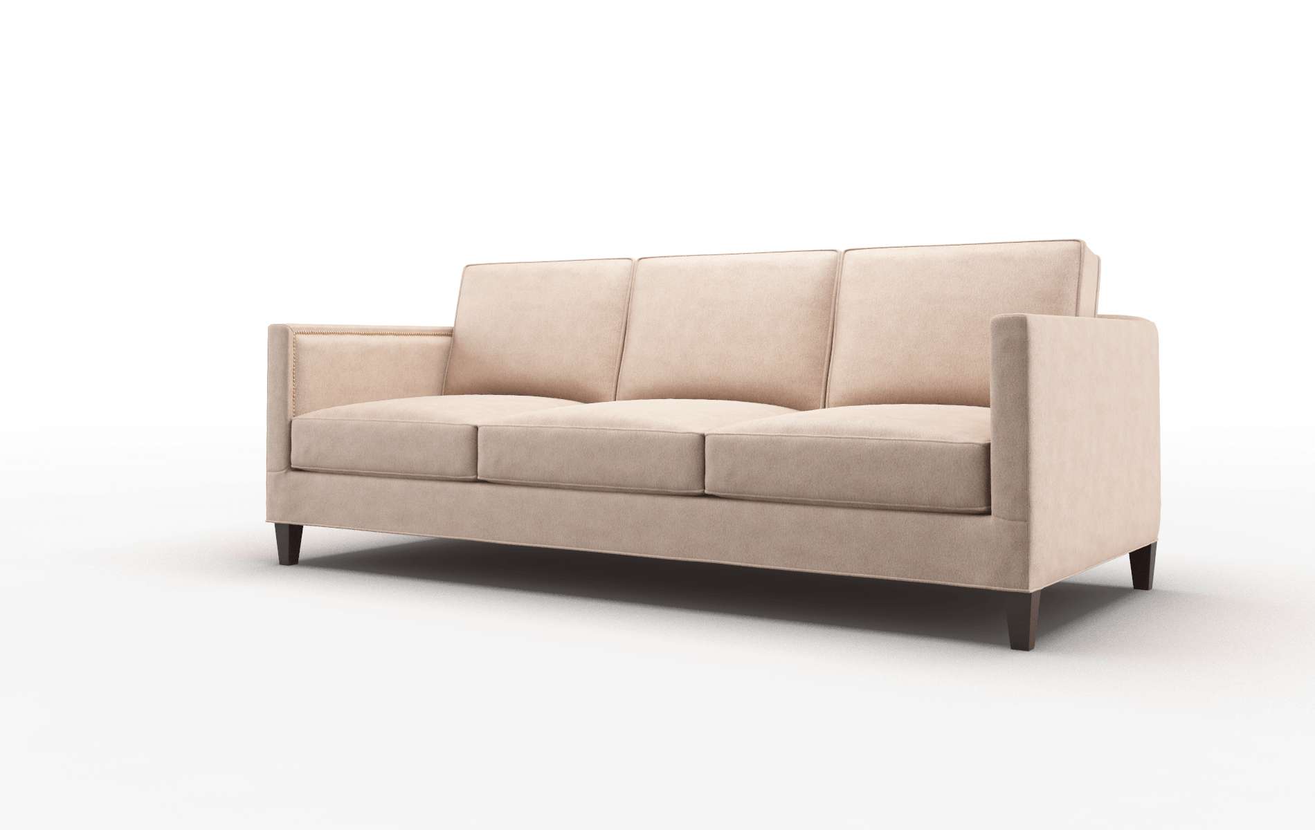 Alps Bella Cocoa Sofa espresso legs 4