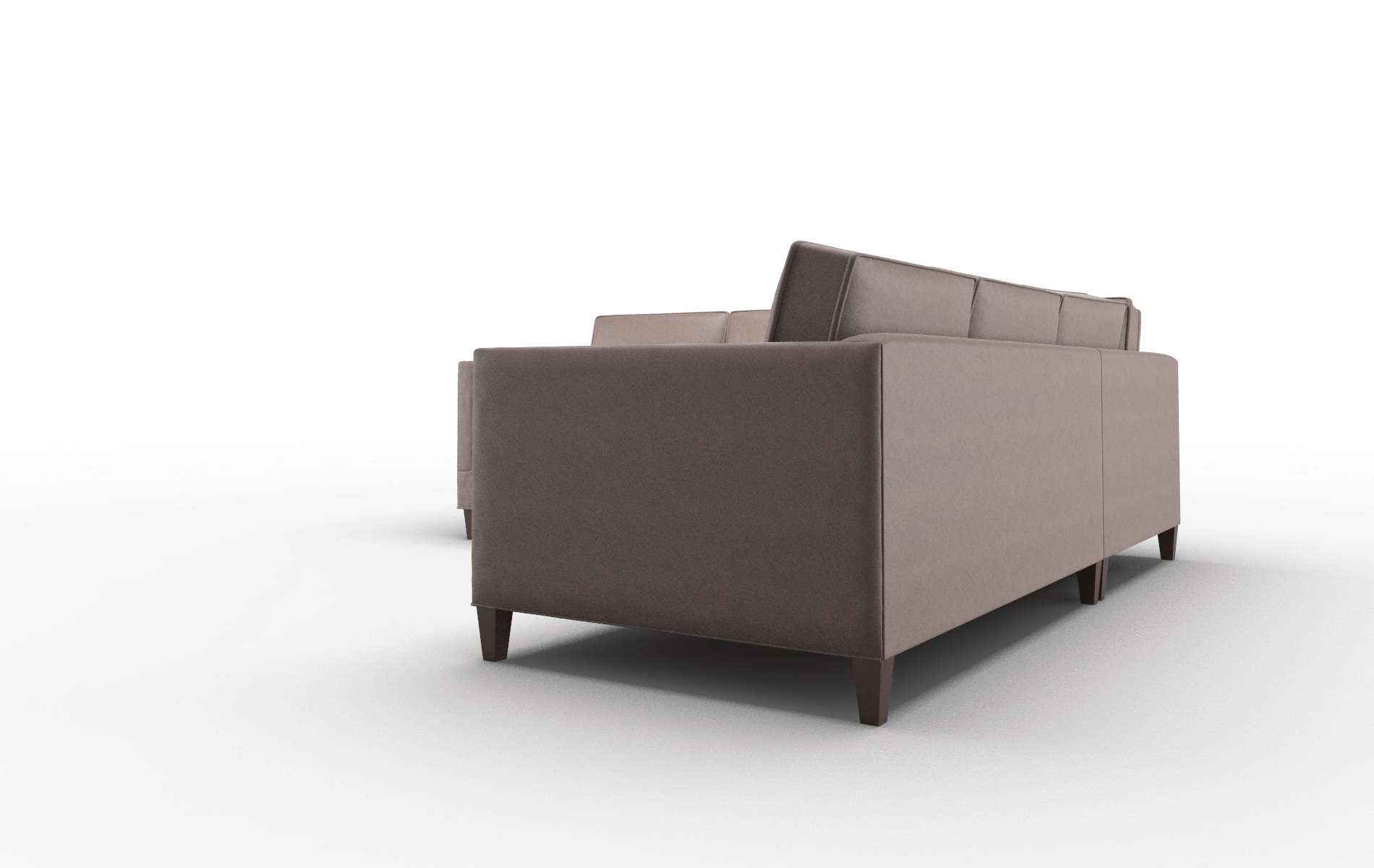 Alps Bella Espresso Sectional espresso legs 4