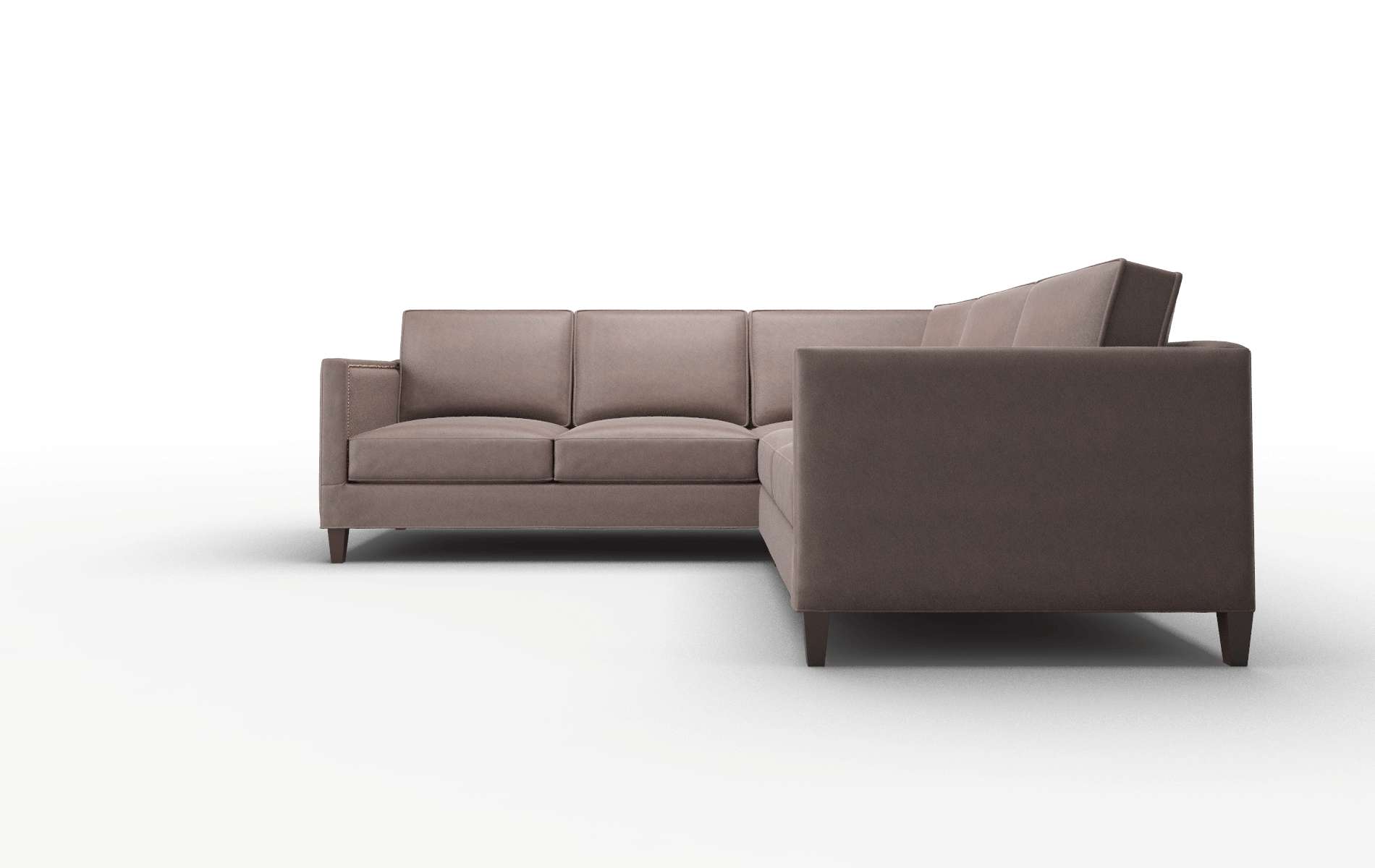 Alps Bella Espresso Sectional espresso legs 5
