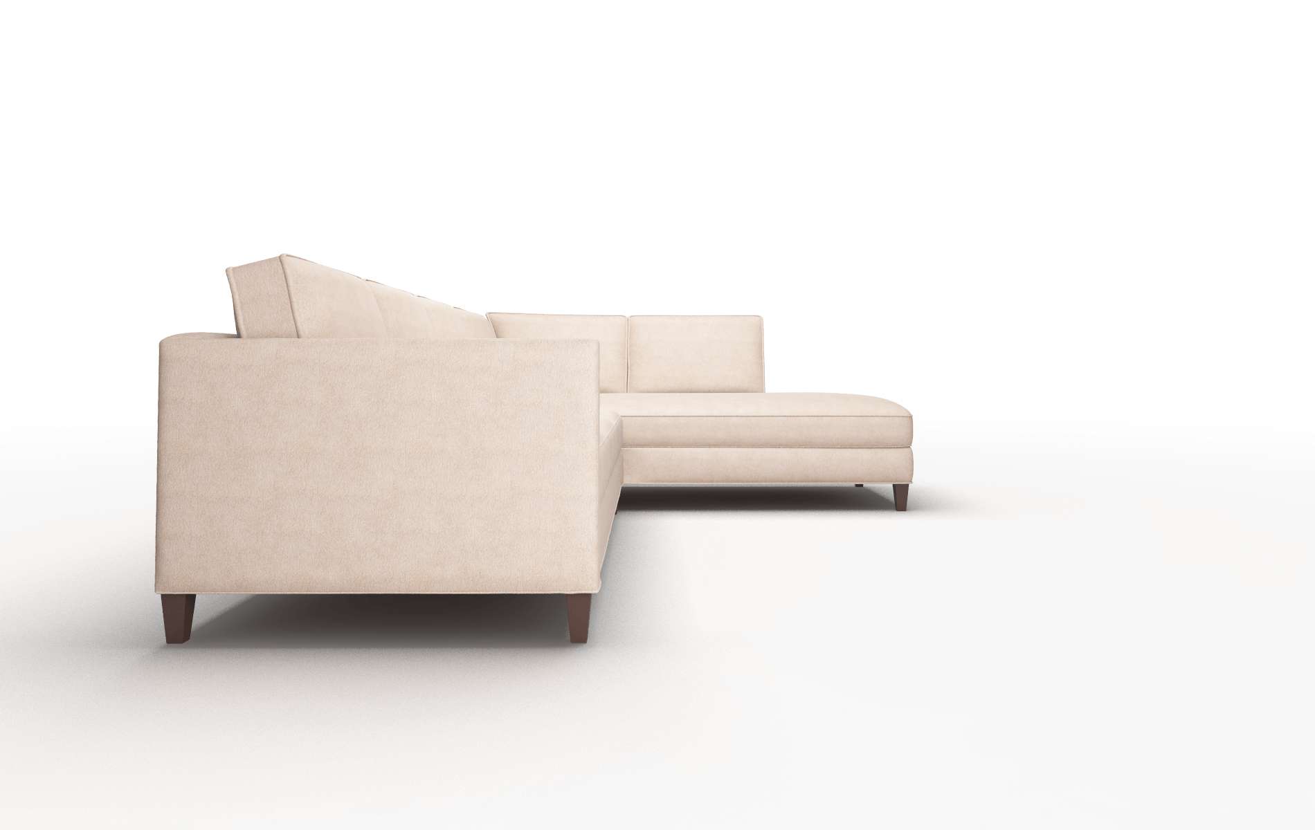 Alps Bella Pewter Panel espresso legs 3