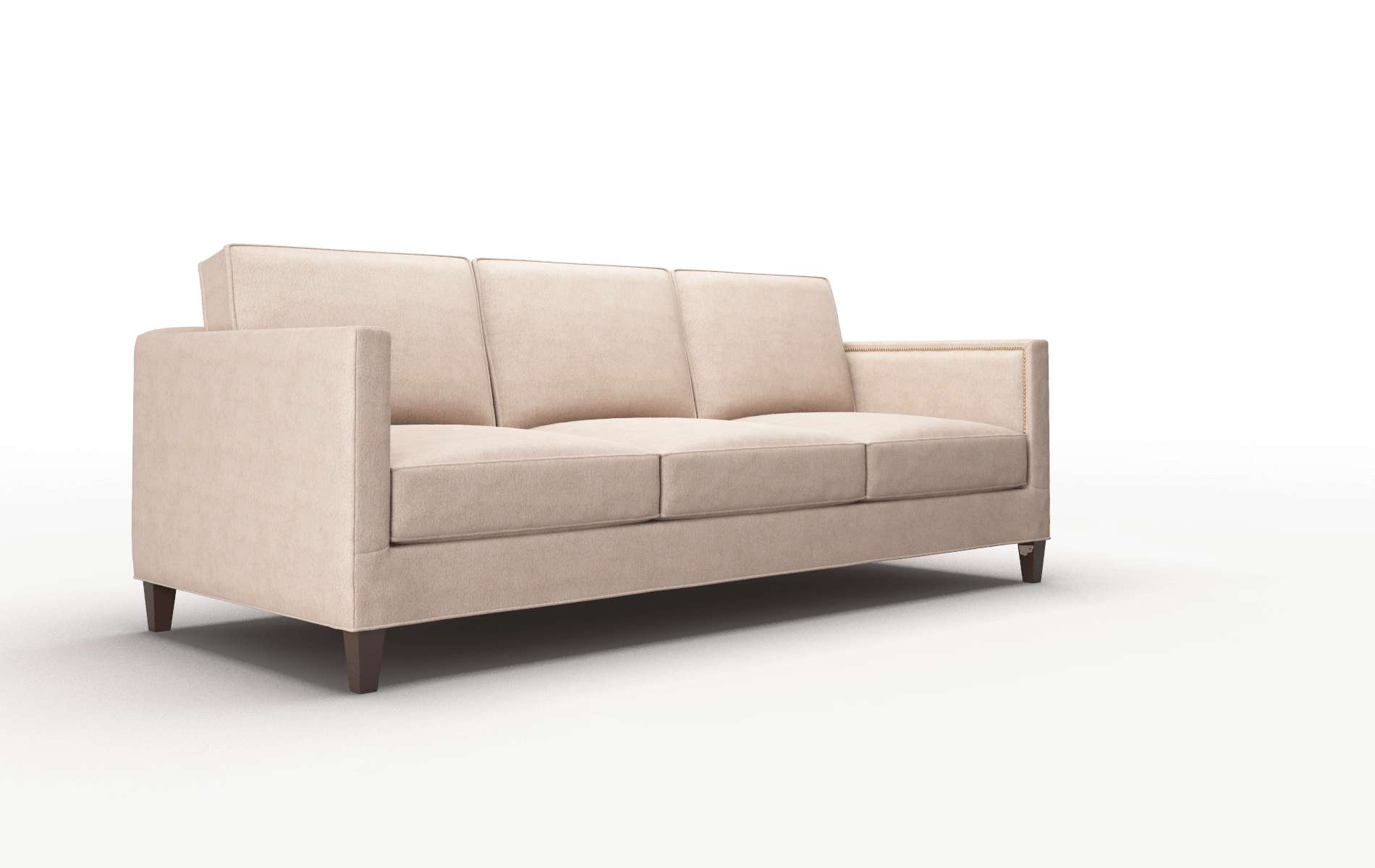 Alps Bella Pewter Sofa espresso legs 2