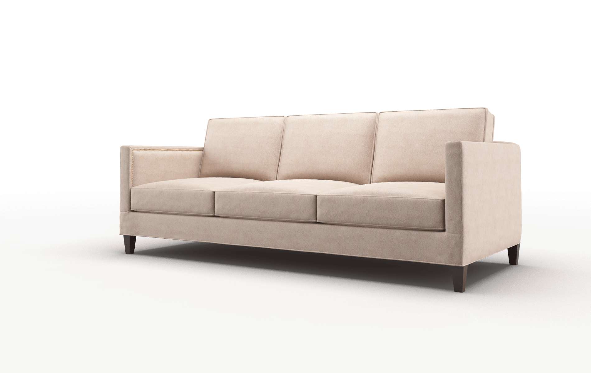 Alps Bella Pewter Sofa espresso legs 4