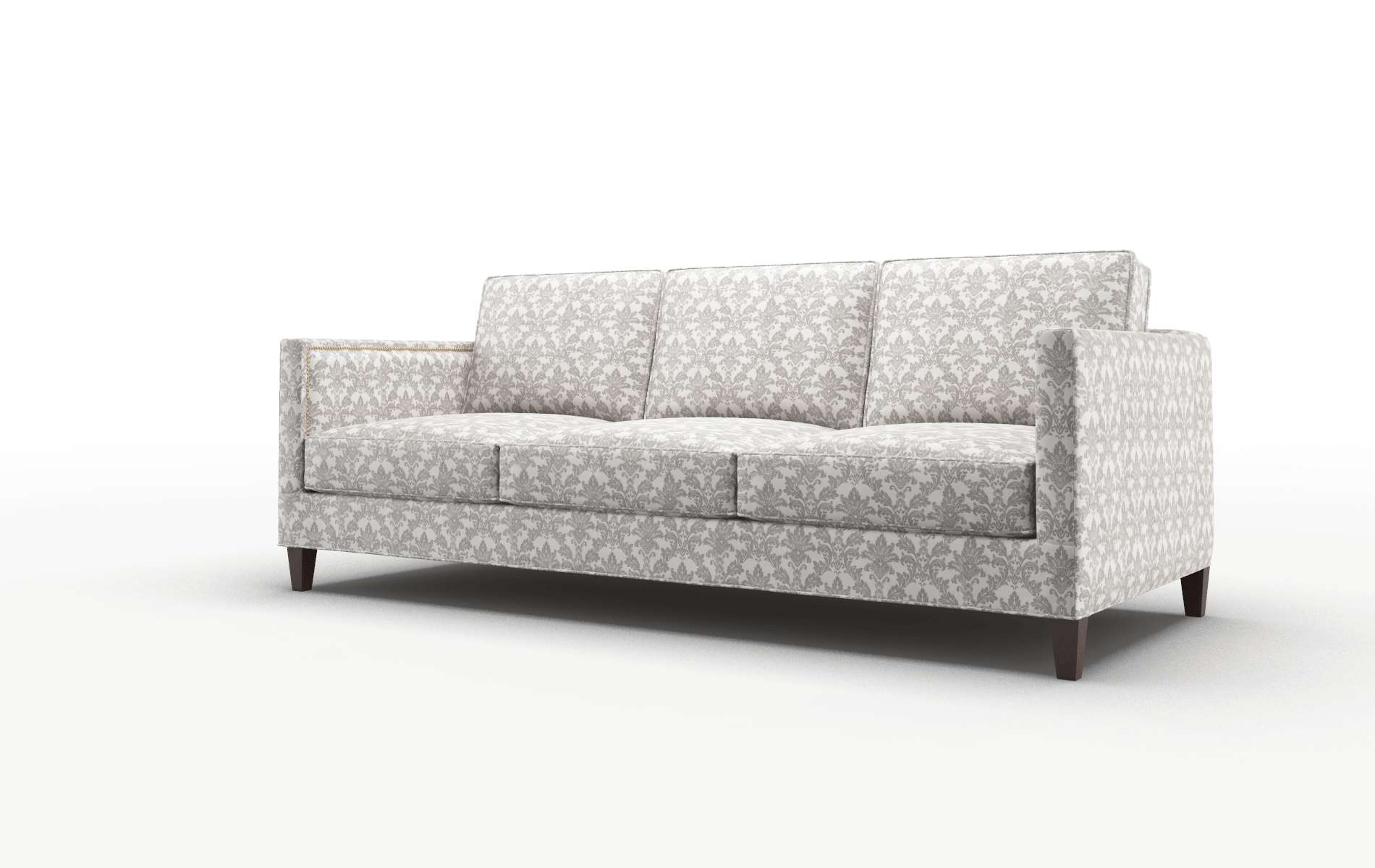 Alps Bergamo Dove Sofa espresso legs 4