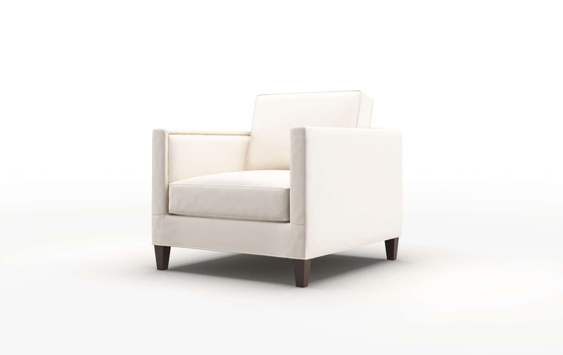 Alps Blanche Milky Chair espresso legs 4