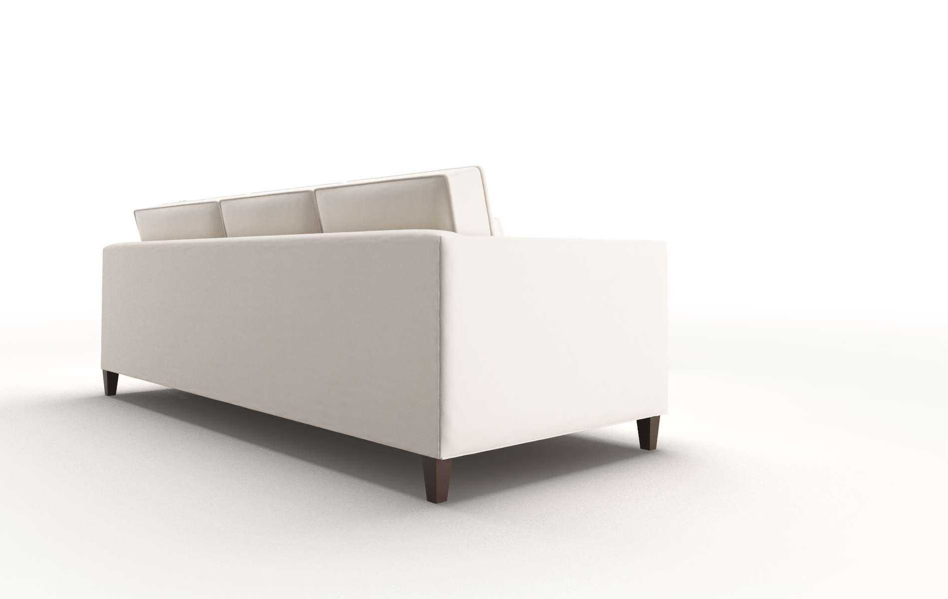 Alps Blanche Milky Sectional espresso legs 3