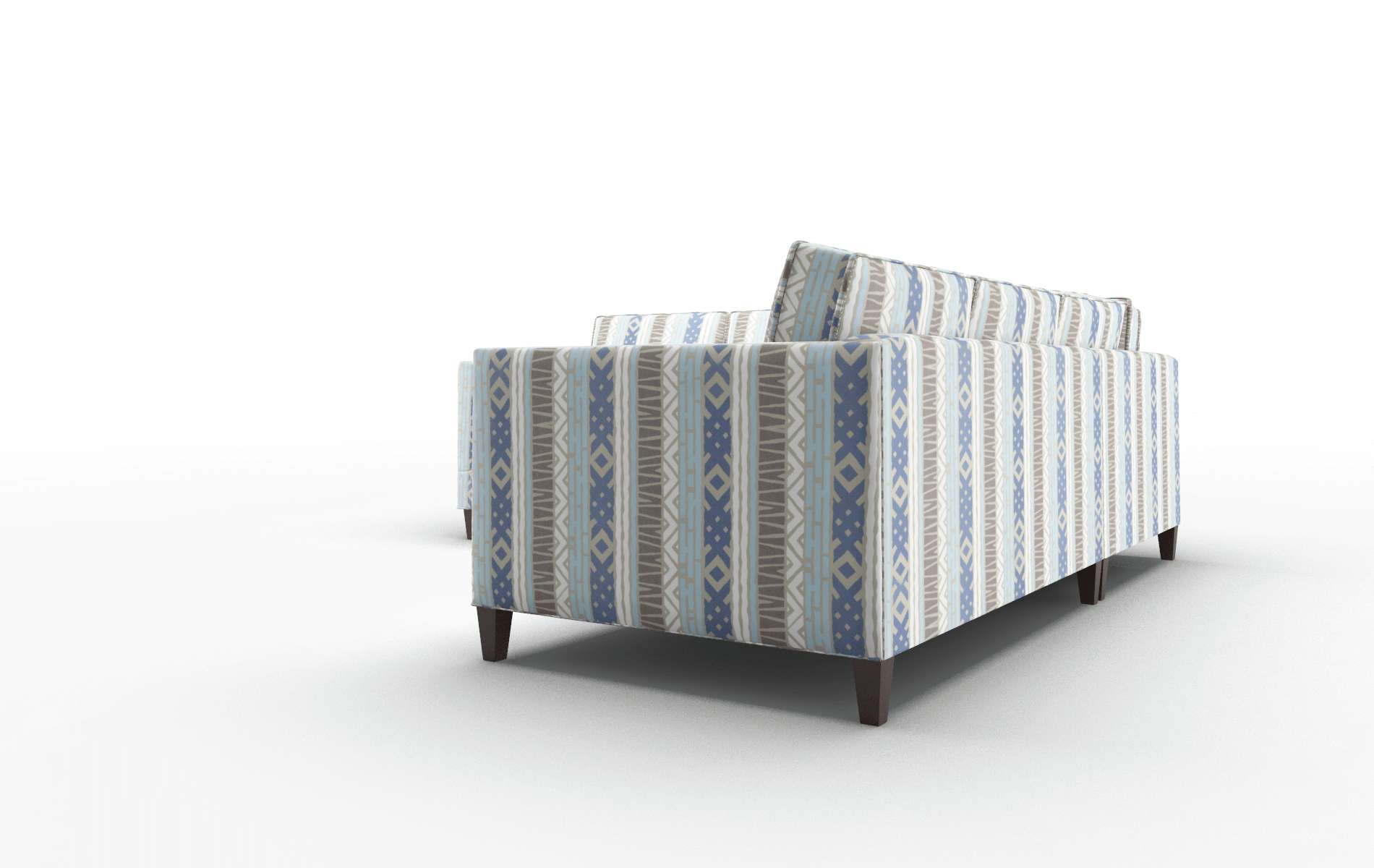 Alps Bodhi Indigo Sectional espresso legs 4