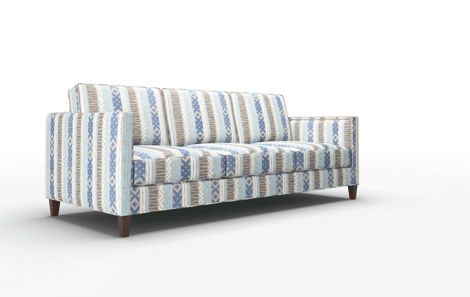 Alps Bodhi Indigo Sofa espresso legs 2
