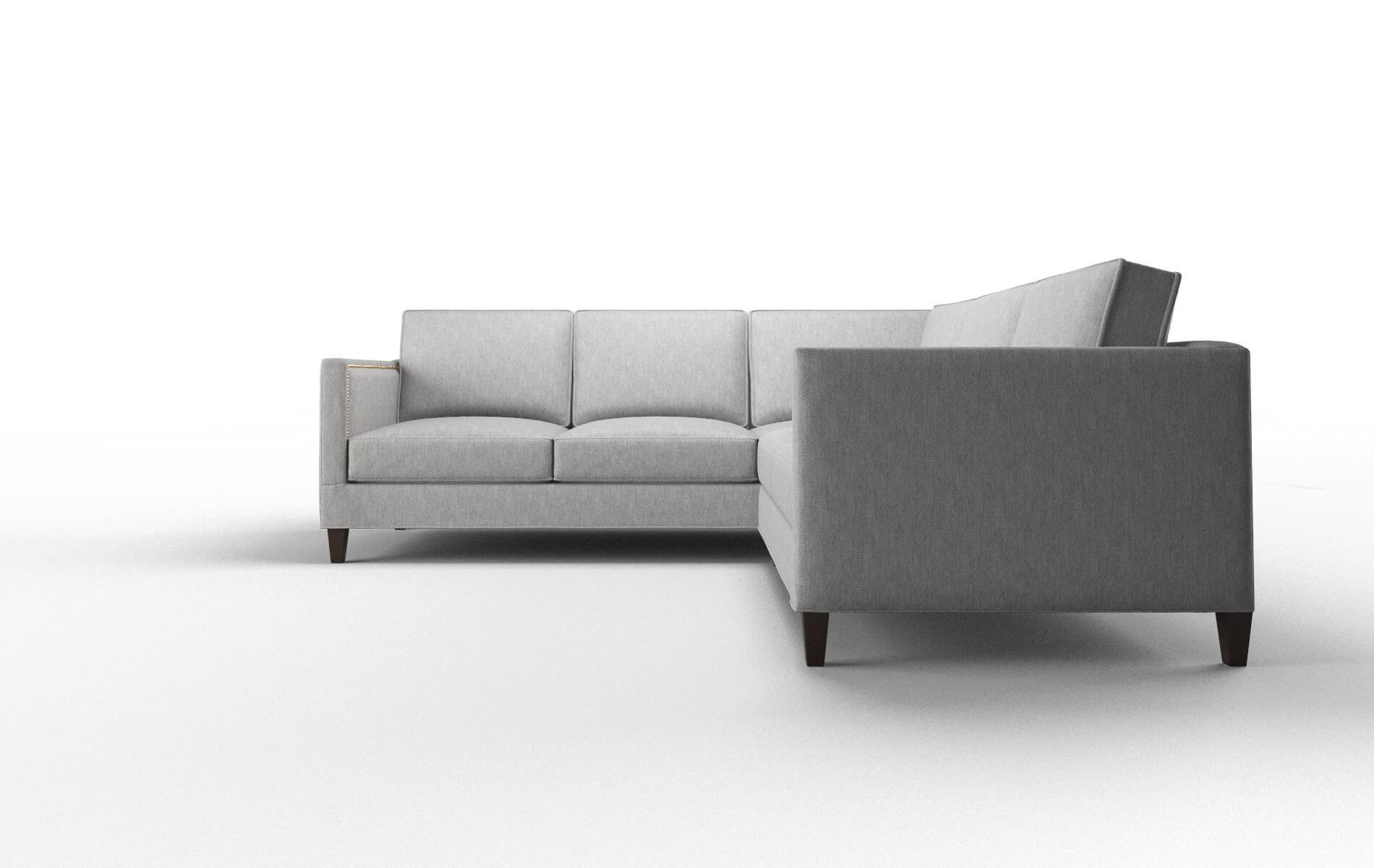Alps Bungalow Graphite Sectional espresso legs 5