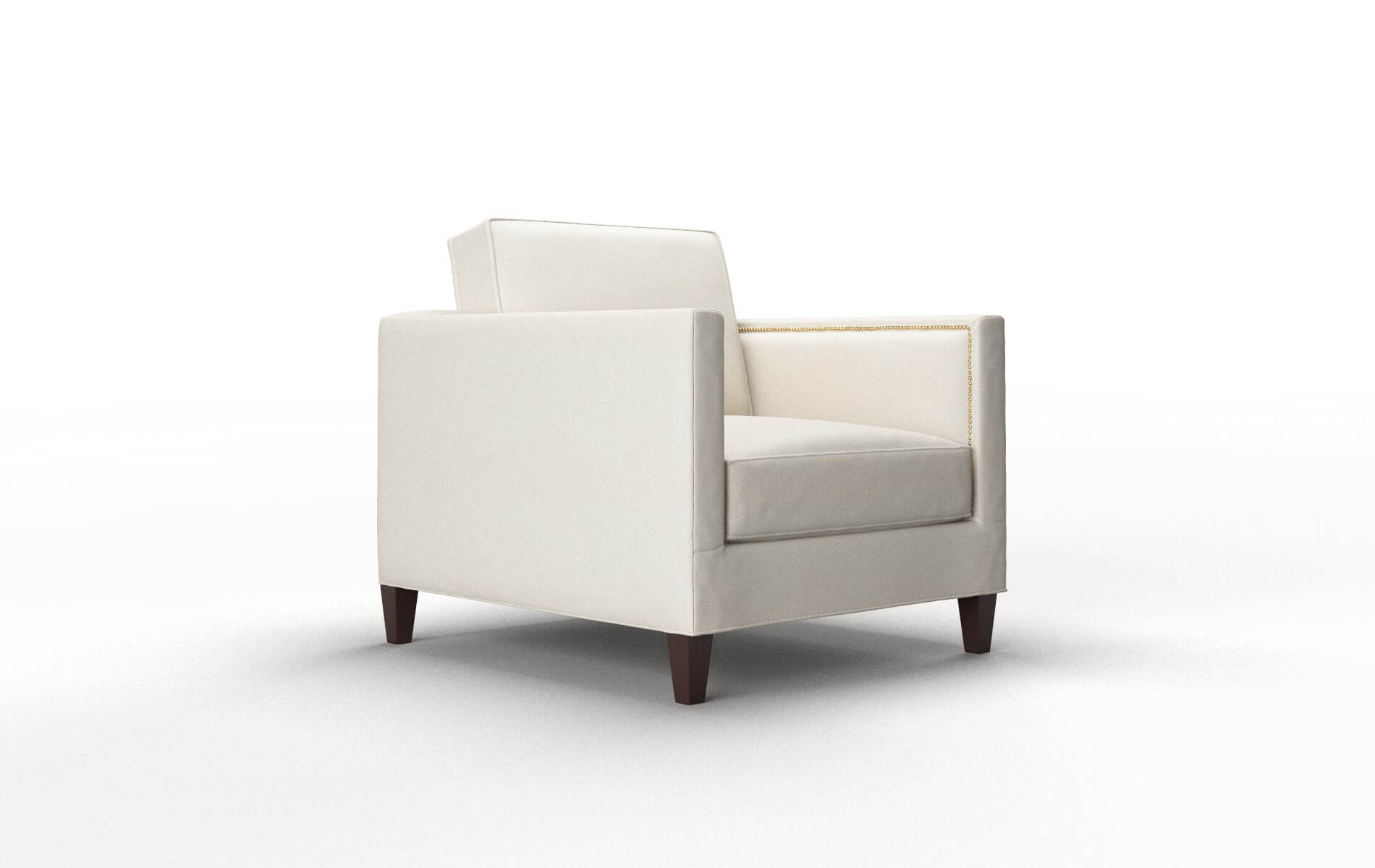 Alps Bungalow Ivory Chair espresso legs 2