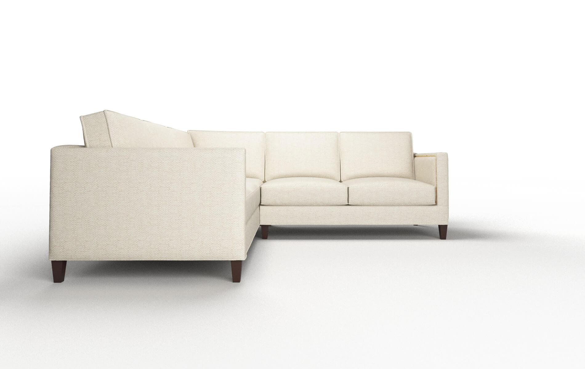 Alps Catalina Wheat Sectional espresso legs 2