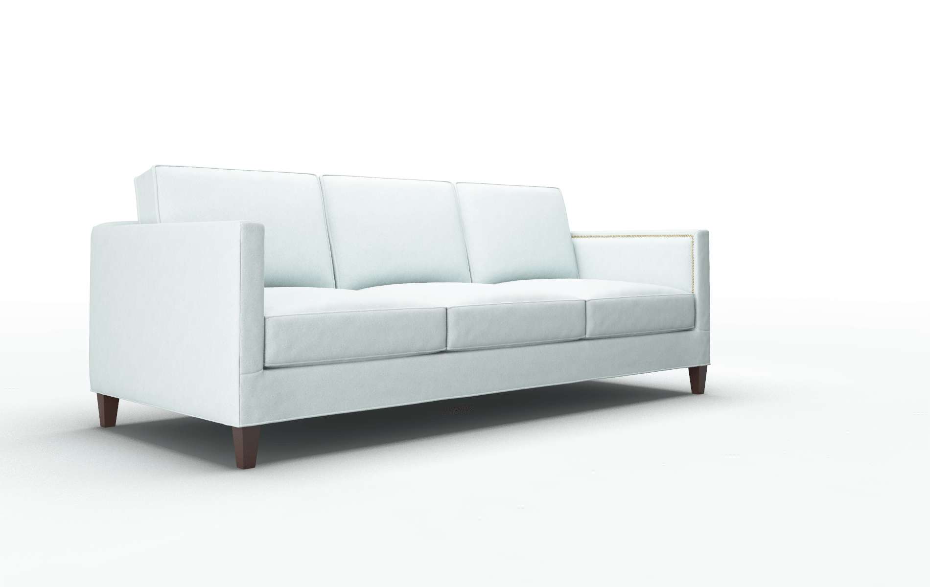 Alps Clyde Cornflower Sofa espresso legs 2