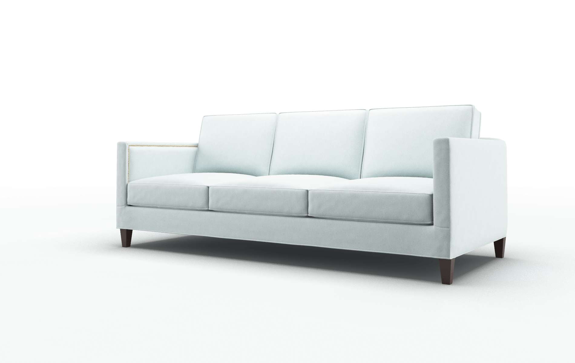 Alps Clyde Cornflower Sofa espresso legs 4