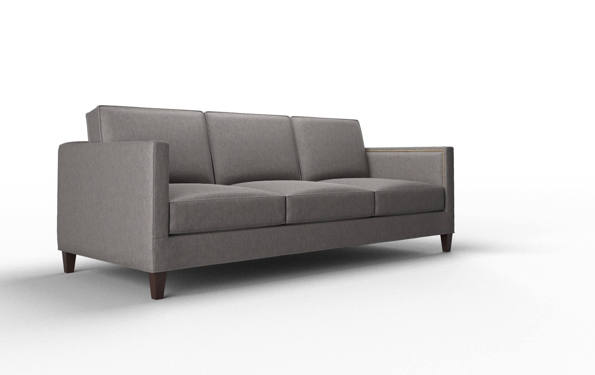 Alps Cosmo Charcoal Sofa espresso legs 2