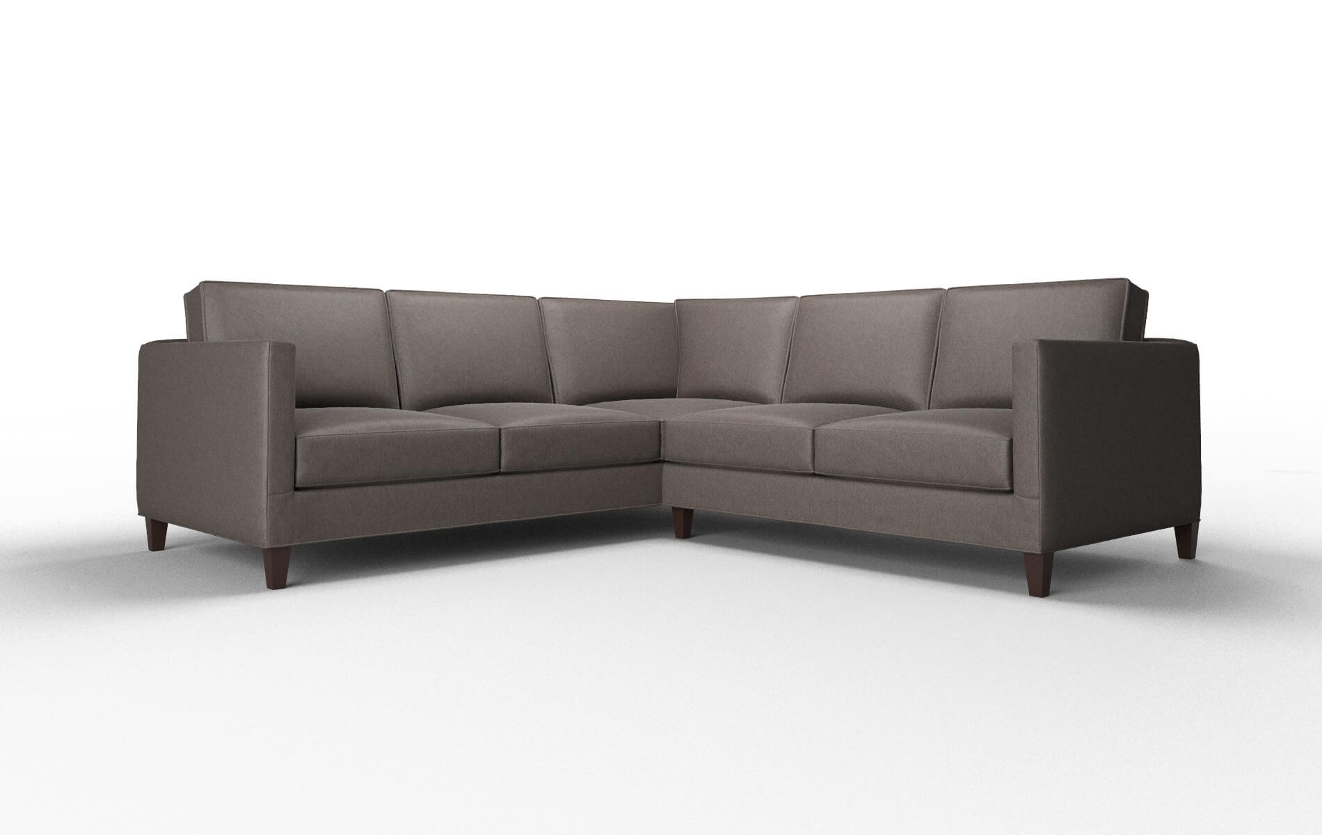 Alps Cosmo Chocolate Sectional espresso legs 1