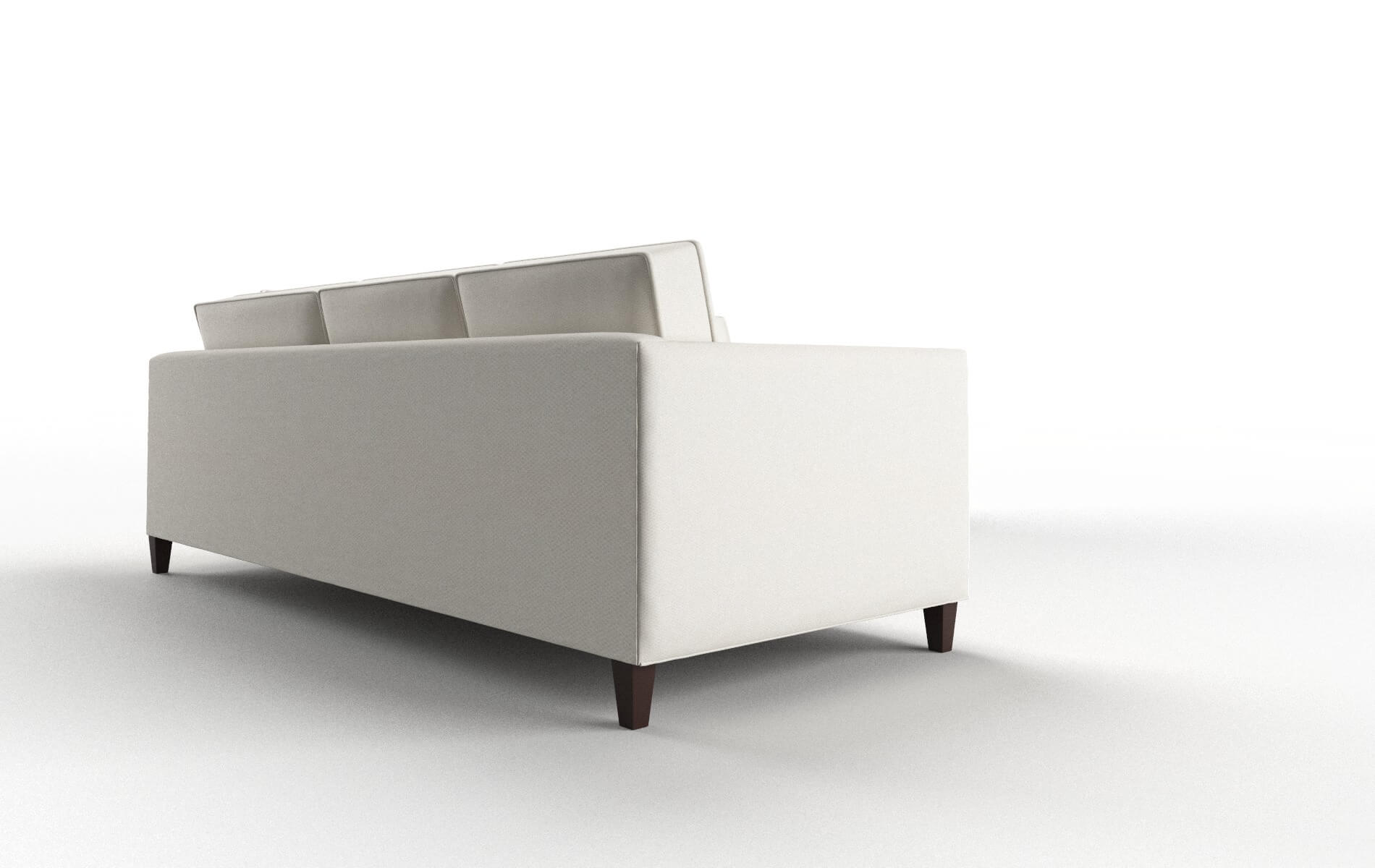 Alps Cosmo Ivory Sectional espresso legs 3