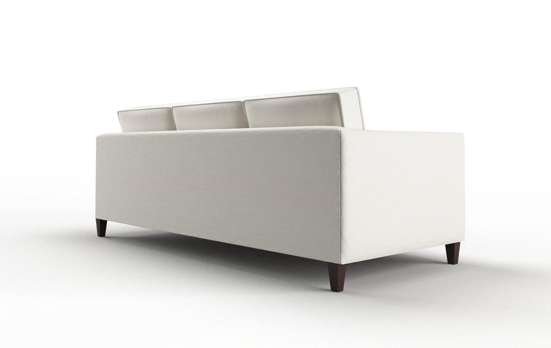 Alps Cosmo Ivory Sofa espresso legs 5