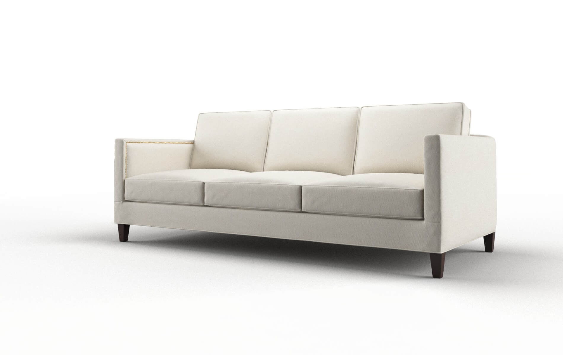 Alps Cosmo Sand Sofa espresso legs 4