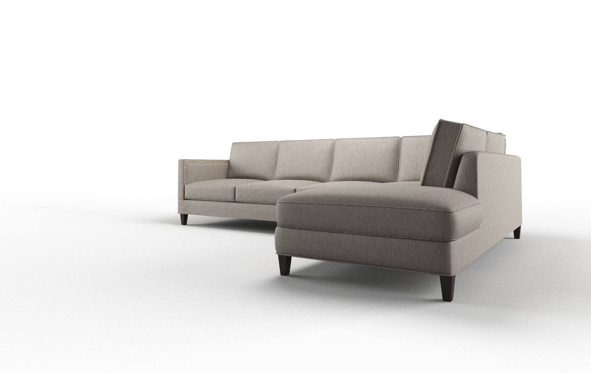 Alps Cosmo Taupe Panel espresso legs 4