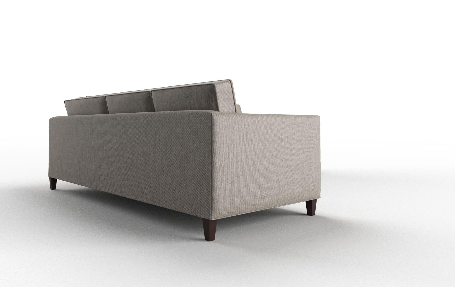 Alps Cosmo Taupe Sectional espresso legs 3