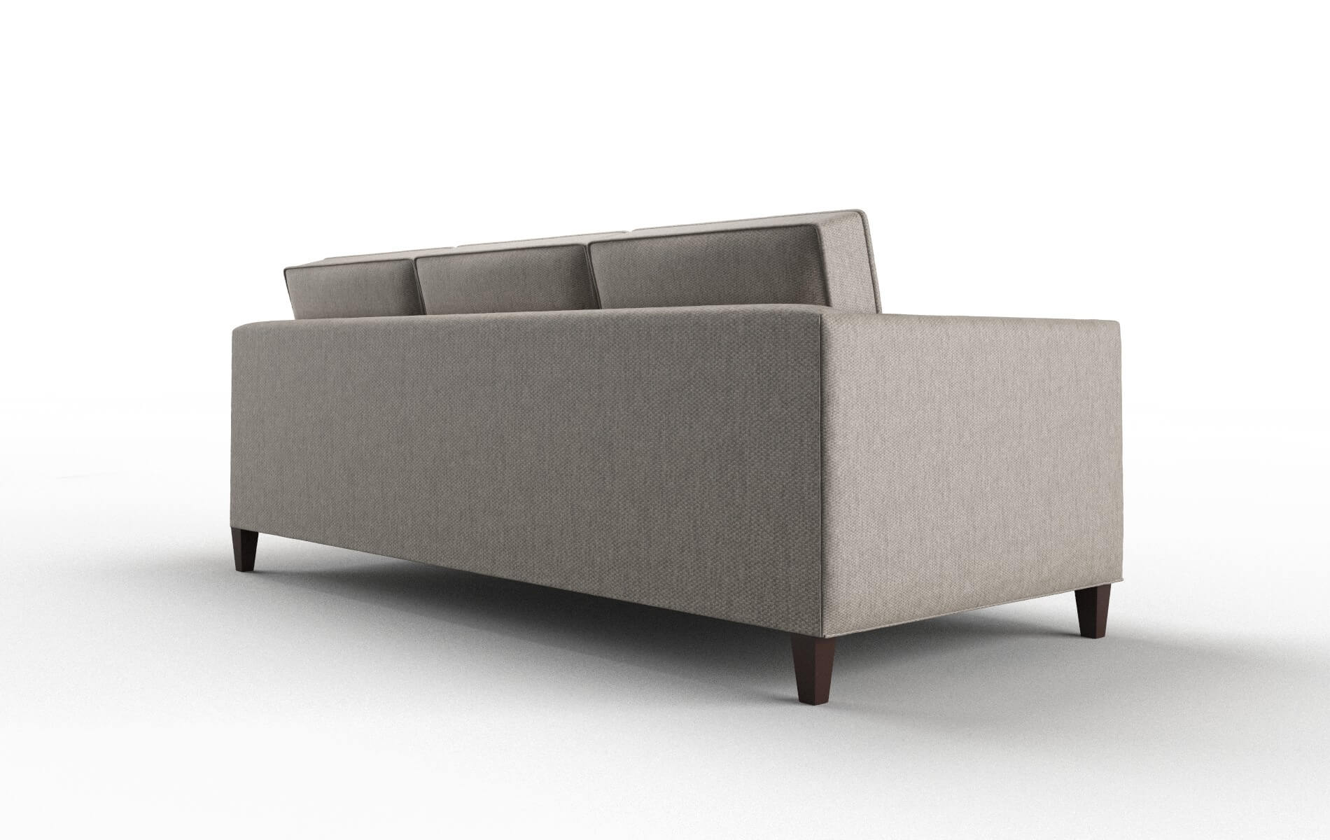 Alps Cosmo Taupe Sofa espresso legs 5