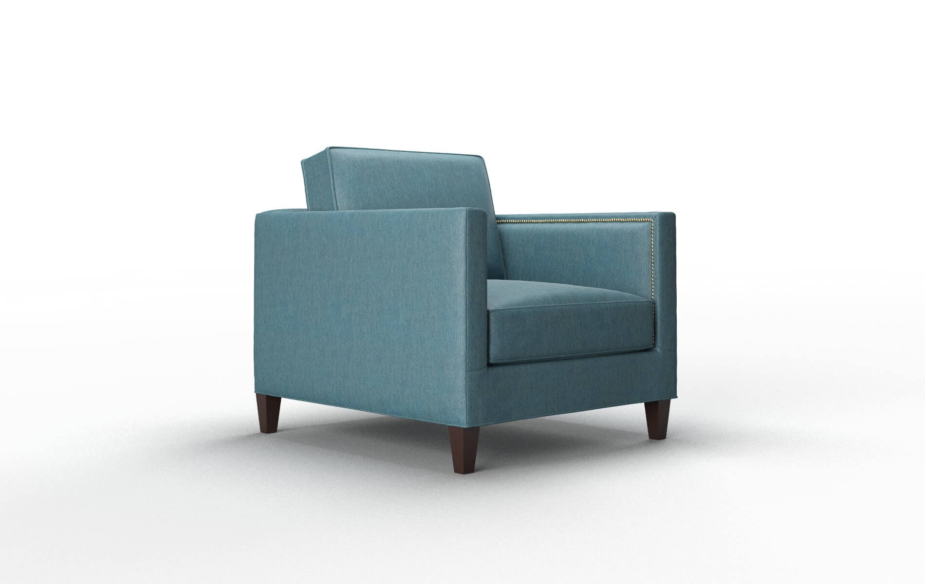 Alps Cosmo Teal Chair espresso legs 2